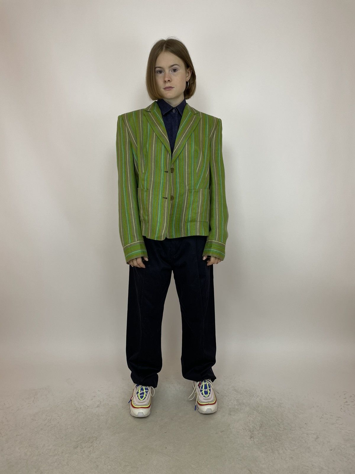 Other Claudia Strated Linen Blazer jacket Womens size 44 Size M / US 6-8 / IT 42-44 - 8 Thumbnail
