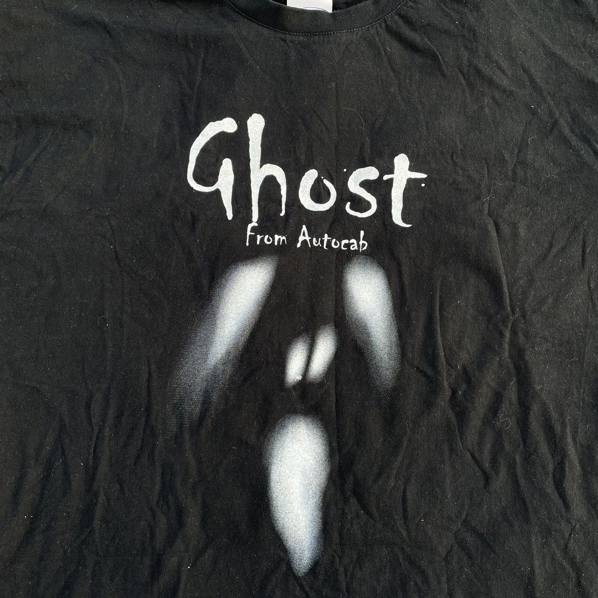Vintage Vintage Y2K Ghost Graphic Tee Grunge Thrashed Black Slim XL Size US XL / EU 56 / 4 - 4 Thumbnail