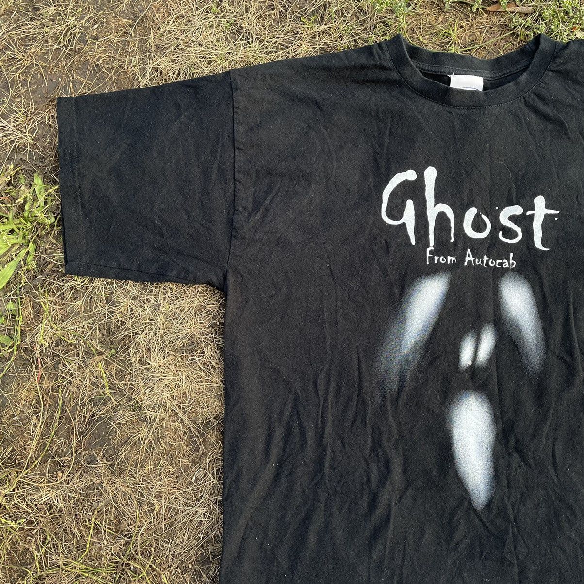 Vintage Vintage Y2K Ghost Graphic Tee Grunge Thrashed Black Slim XL Size US XL / EU 56 / 4 - 3 Thumbnail