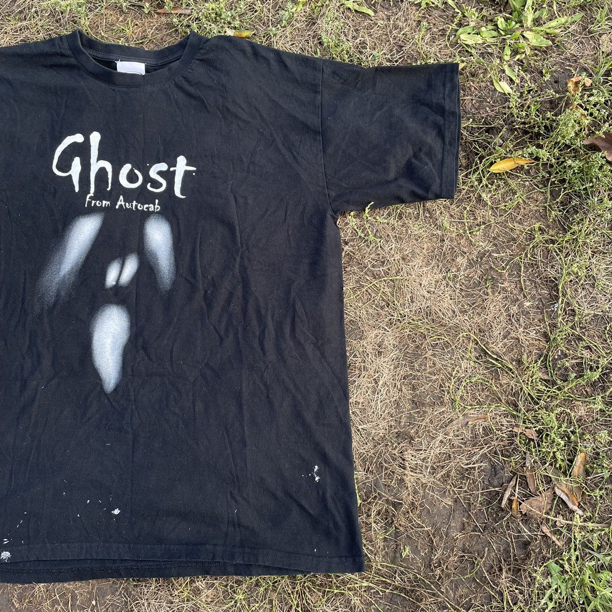 Vintage Vintage Y2K Ghost Graphic Tee Grunge Thrashed Black Slim XL Size US XL / EU 56 / 4 - 2 Thumbnail