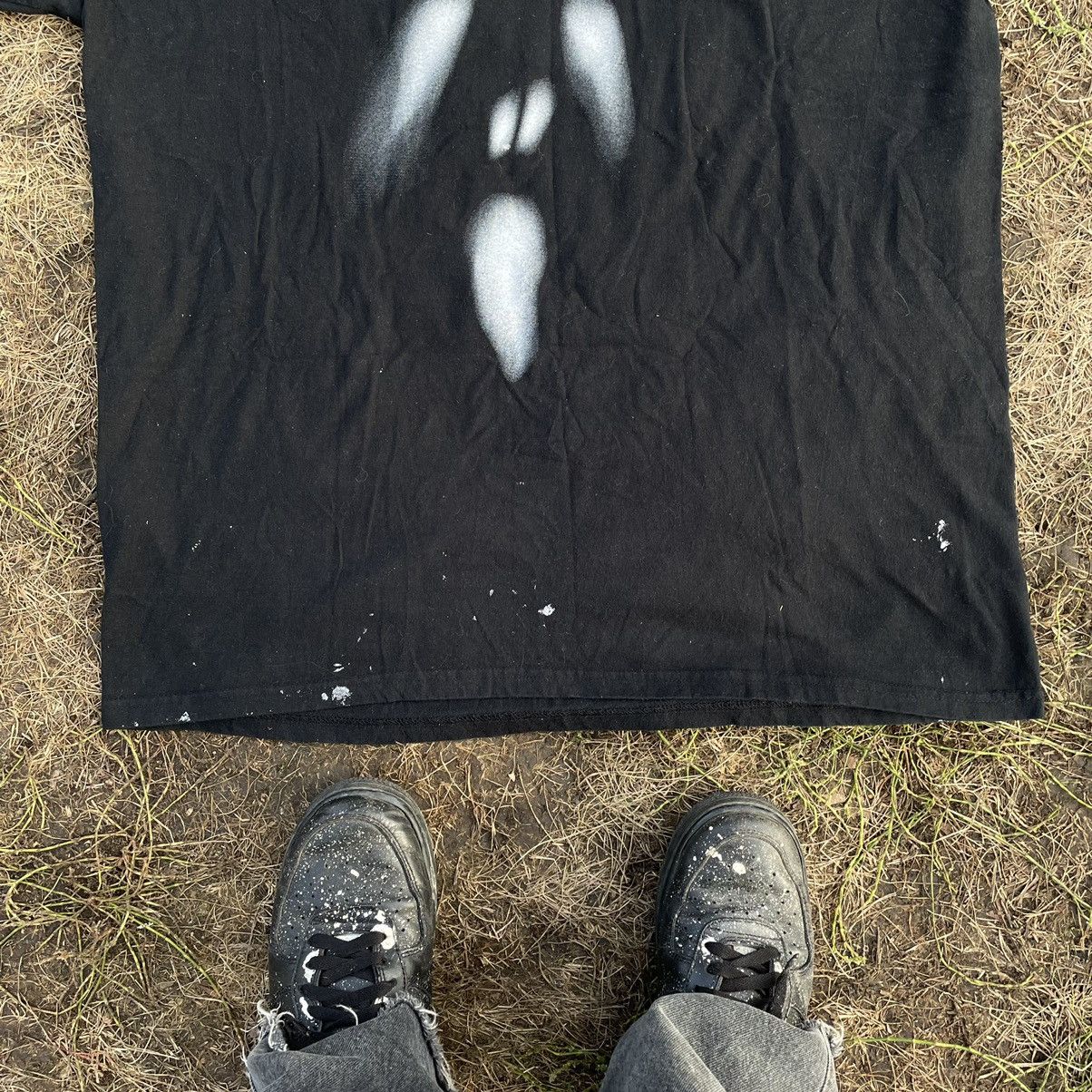 Vintage Vintage Y2K Ghost Graphic Tee Grunge Thrashed Black Slim XL Size US XL / EU 56 / 4 - 5 Thumbnail