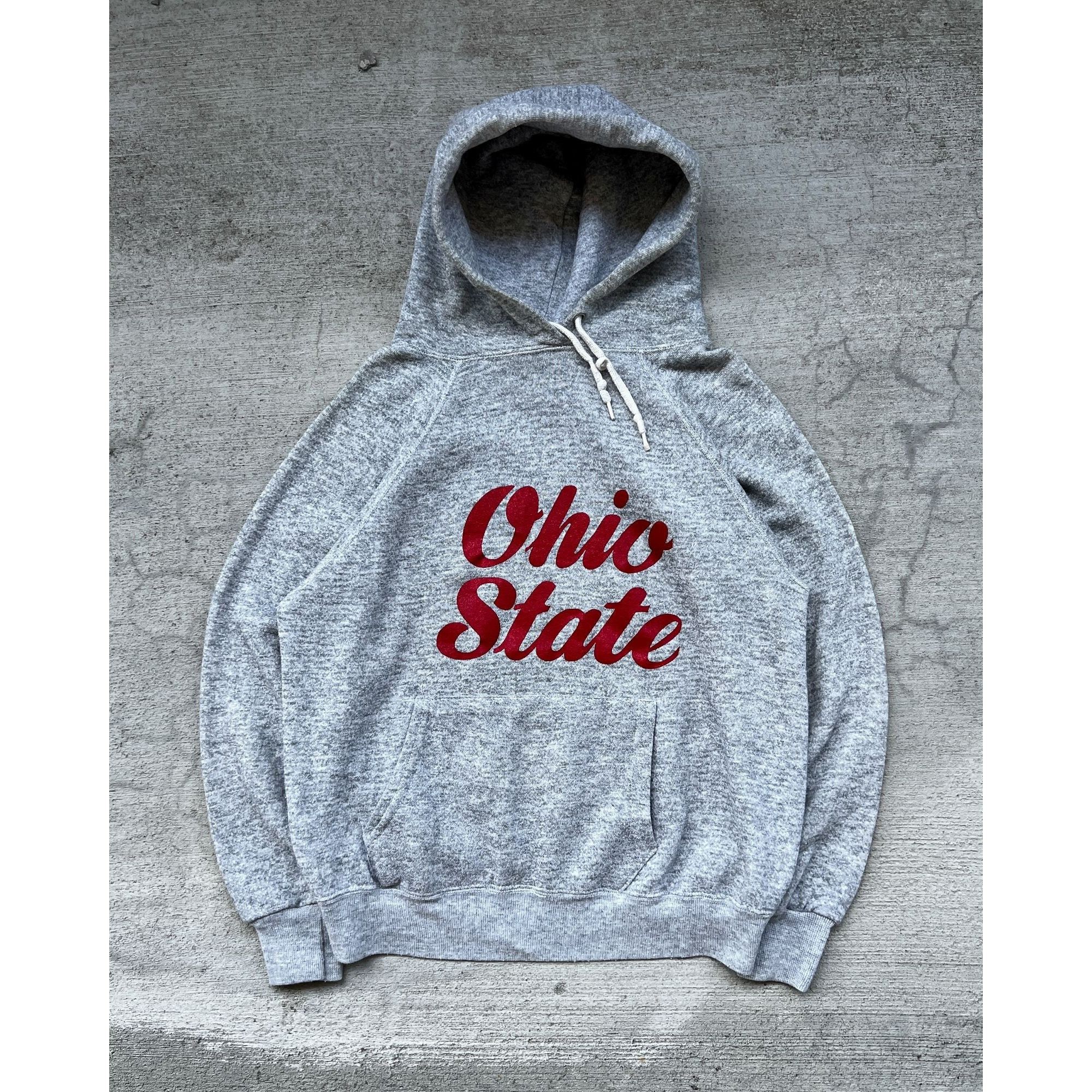 1980s Ohio State Raglan Cut Hoodie - Size Small