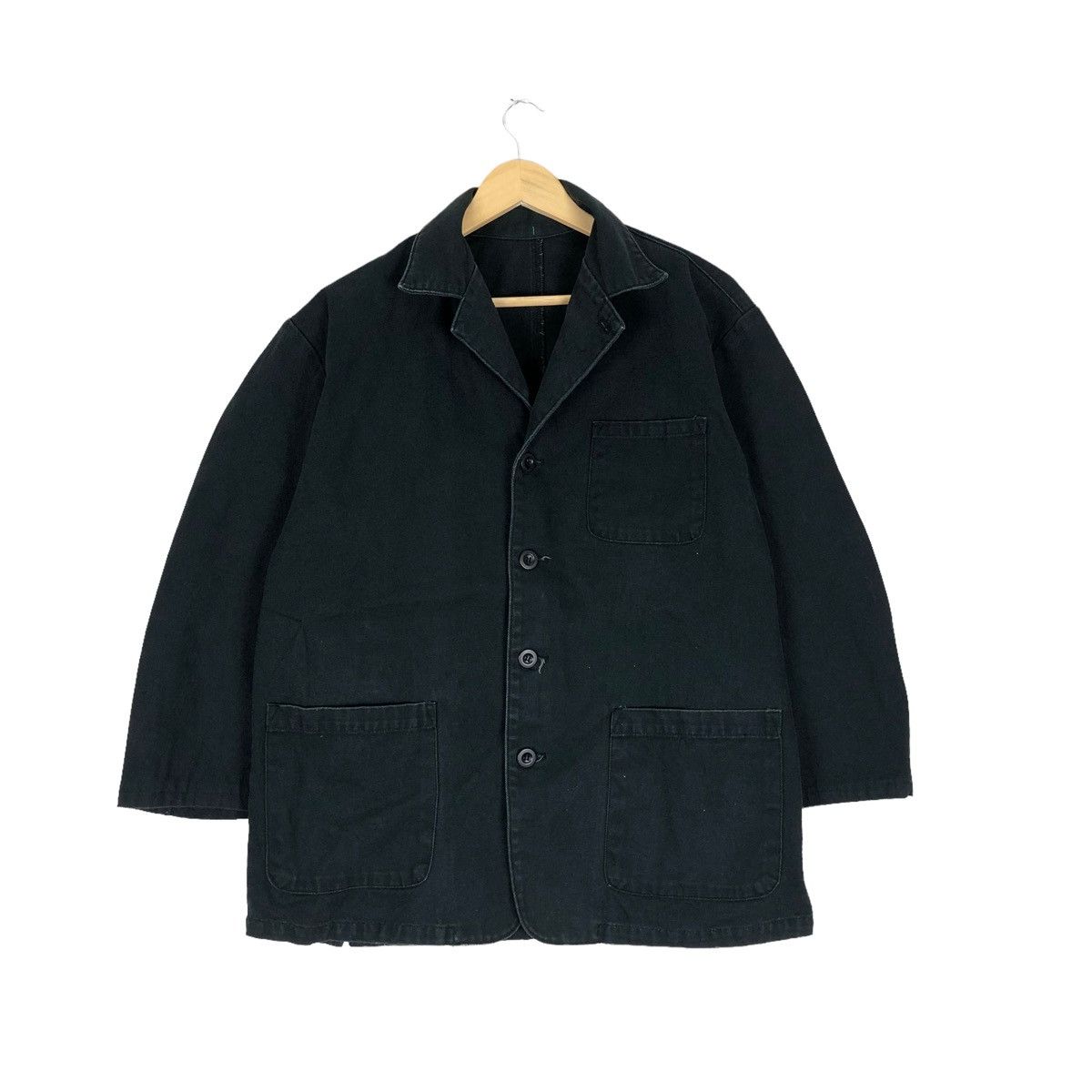 image of Vintage B Chaser Duckcanvas Chore Jacket in Black, Men's (Size Large)
