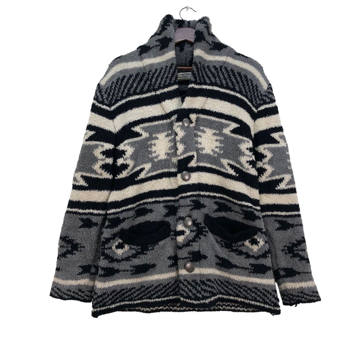 Aztech Mountain 📣Vintage Japanese Brand Denifit Fleece Native Jacket Size US S / EU 44-46 / 1 - 1 Thumbnail