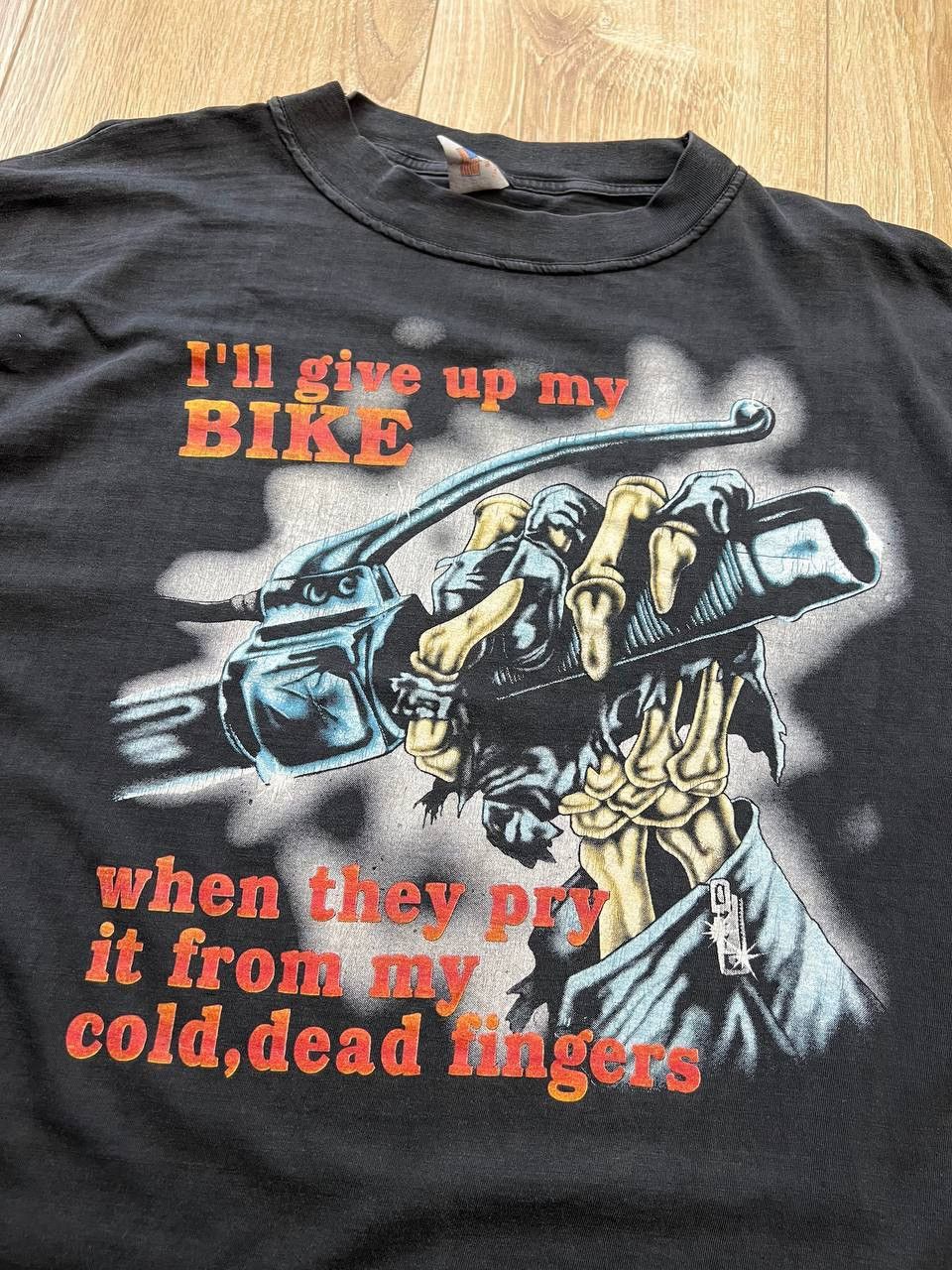 Vintage Vintage 90s I’ll Give Up My Bike Moto Biker T Shirt Size US L / EU 52-54 / 3 - 5 Thumbnail