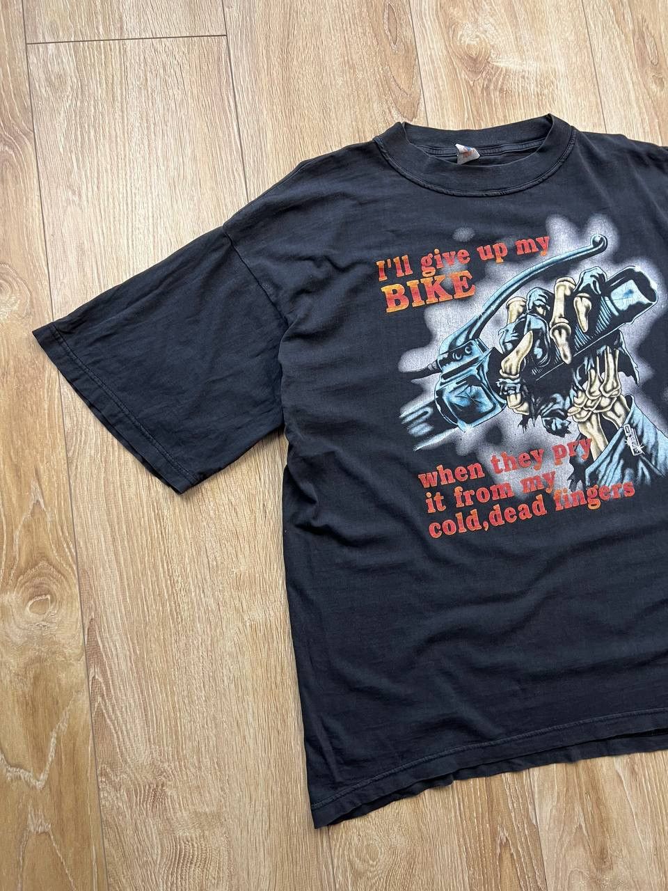Vintage Vintage 90s I’ll Give Up My Bike Moto Biker T Shirt Size US L / EU 52-54 / 3 - 2 Thumbnail