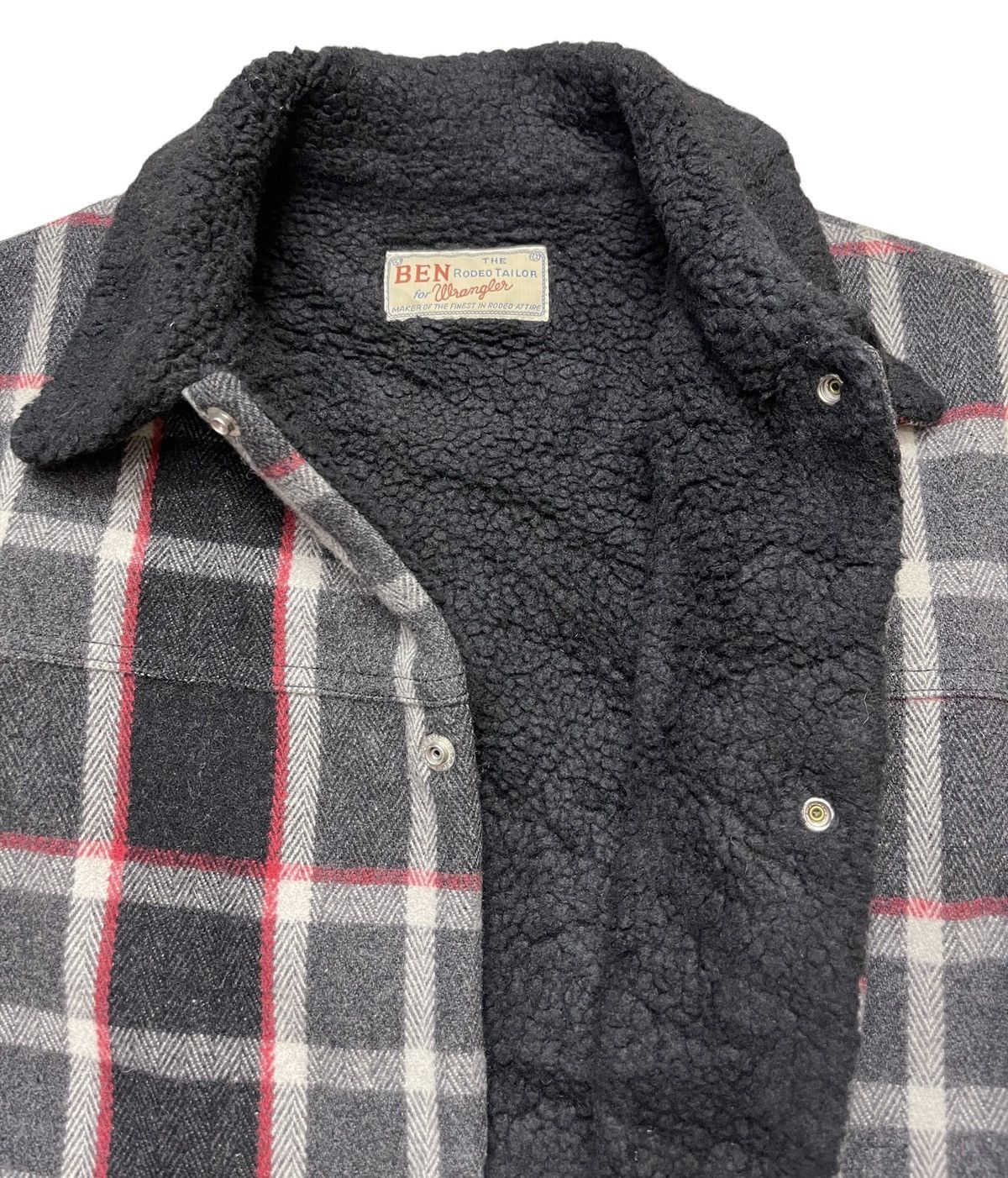Japanese Brand Wrangler X Bigi Sherpa Tartan Blouson Jacket Size US S / EU 44-46 / 1 - 14 Thumbnail