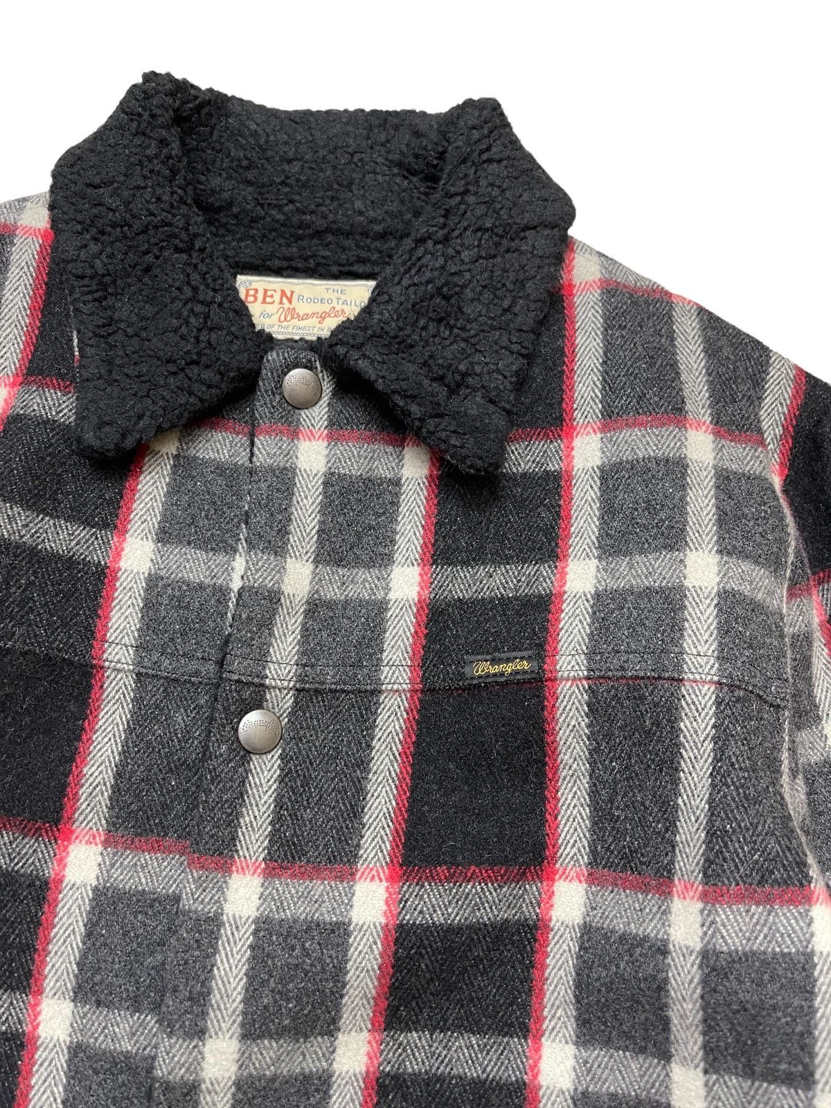 Japanese Brand Wrangler X Bigi Sherpa Tartan Blouson Jacket Size US S / EU 44-46 / 1 - 13 Thumbnail