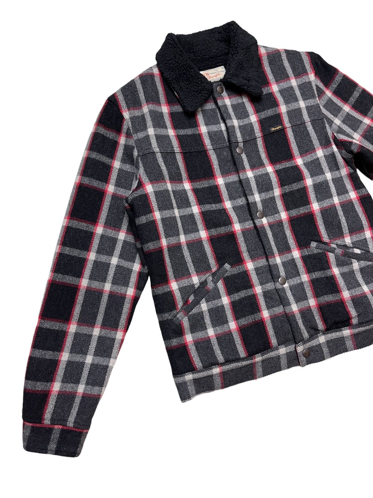 Japanese Brand Wrangler X Bigi Sherpa Tartan Blouson Jacket Size US S / EU 44-46 / 1 - 10 Thumbnail