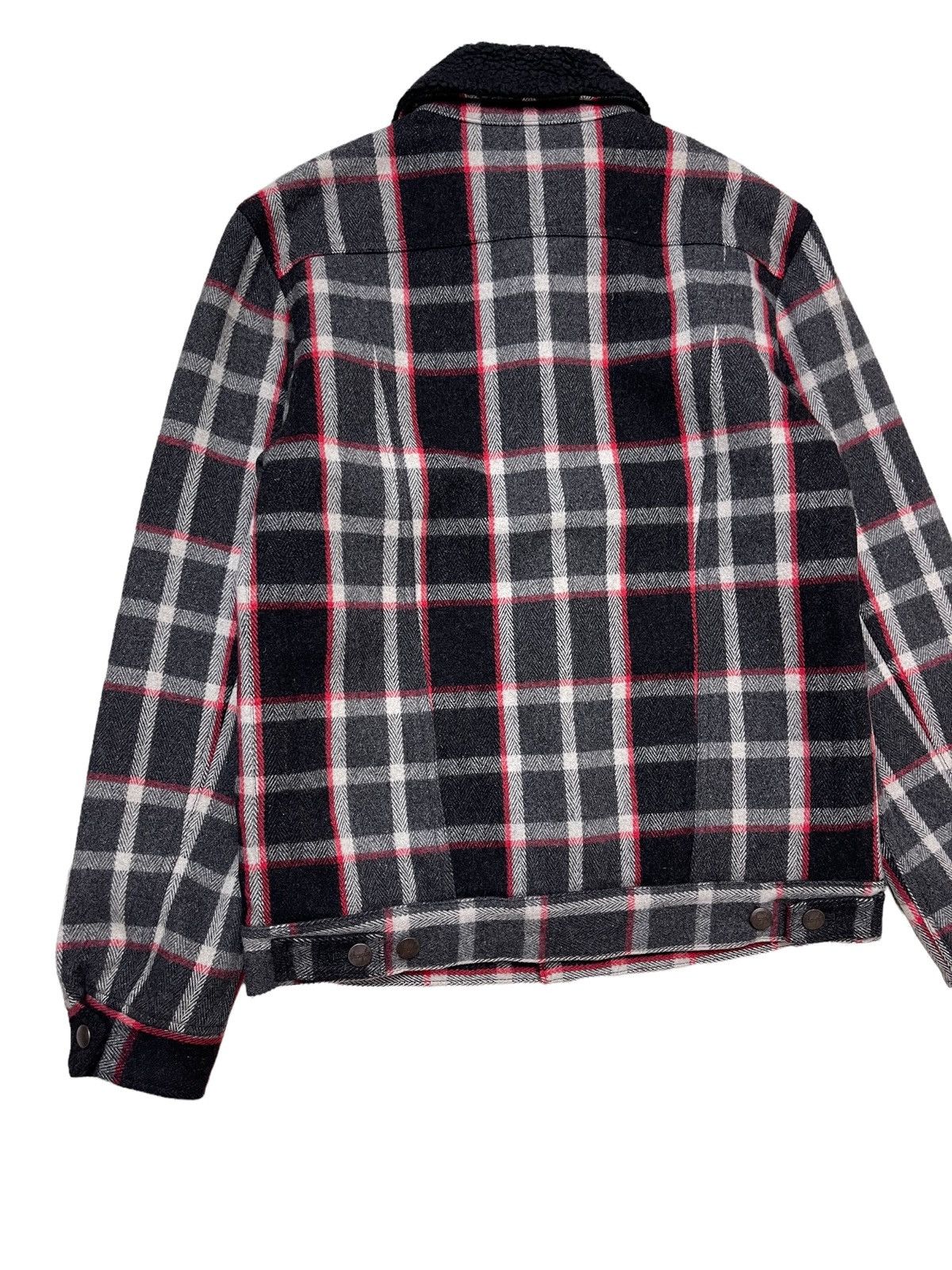 Japanese Brand Wrangler X Bigi Sherpa Tartan Blouson Jacket Size US S / EU 44-46 / 1 - 4 Thumbnail