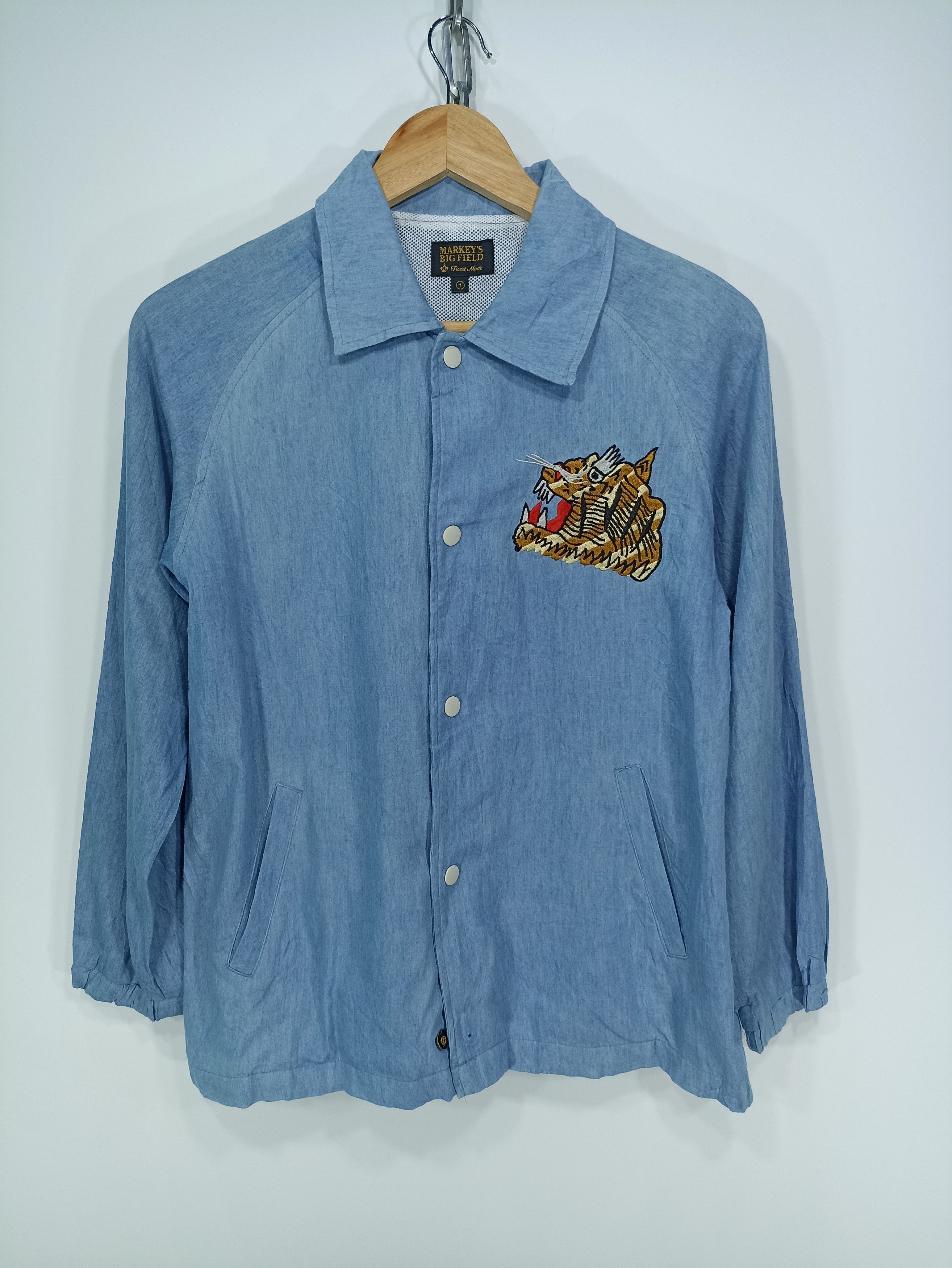 Japanese Brand × Vintage Vintage Markye's Big Field Embroidery tiger Logo Size US S / EU 44-46 / 1 - 1 Thumbnail