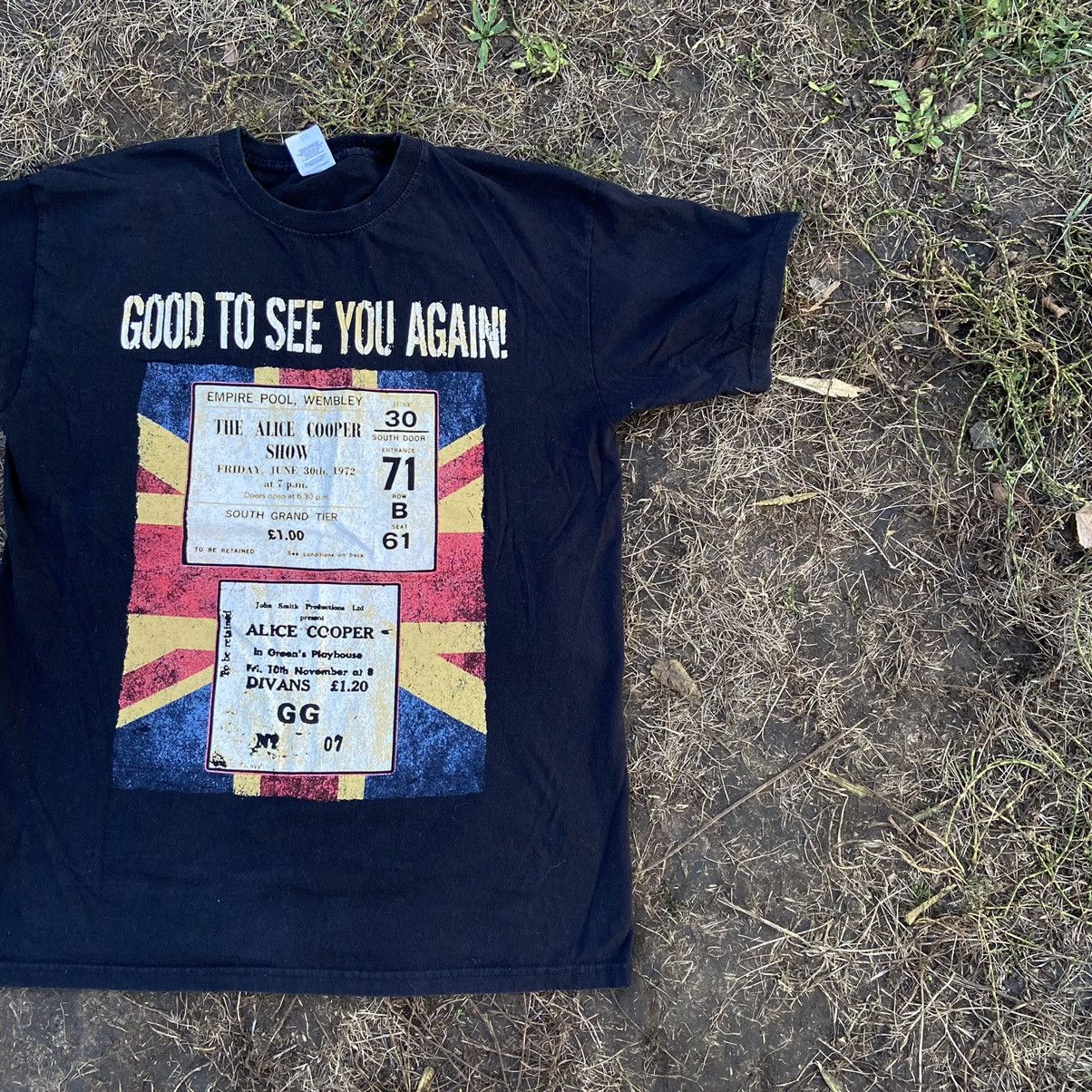 Vintage Vintage Y2K Graphic Tee Band Horror Print Faded Black XL Size US XL / EU 56 / 4 - 2 Thumbnail