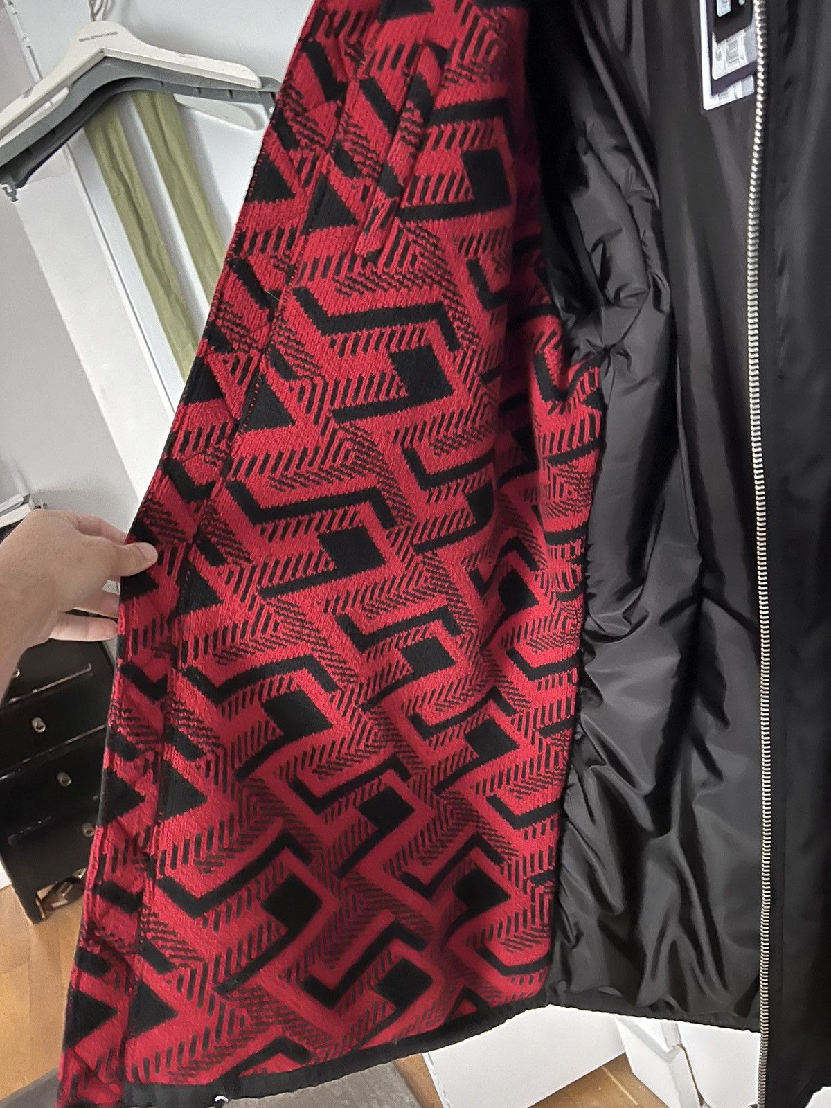 Prada × Raf Simons Rare Runway long bomber with knit jacket $7700 Size US M / EU 48-50 / 2 - 13 Thumbnail
