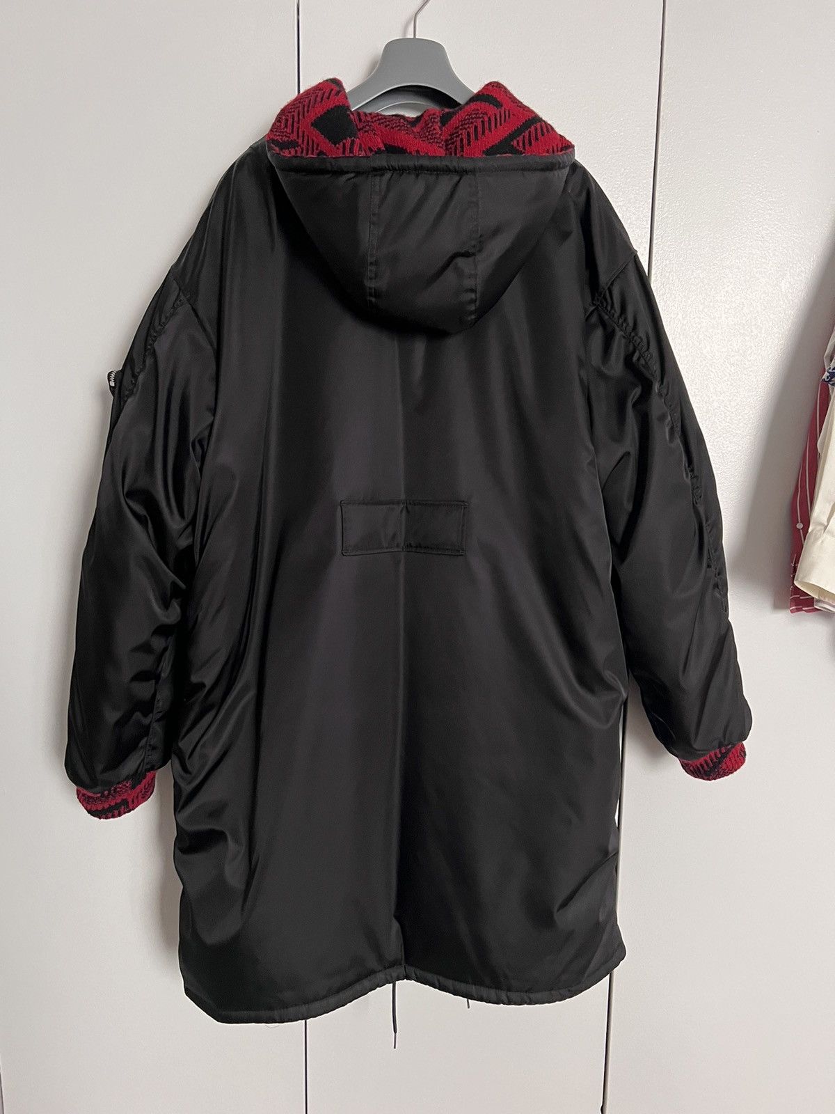 Prada × Raf Simons Rare Runway long bomber with knit jacket $7700 Size US M / EU 48-50 / 2 - 16 Thumbnail