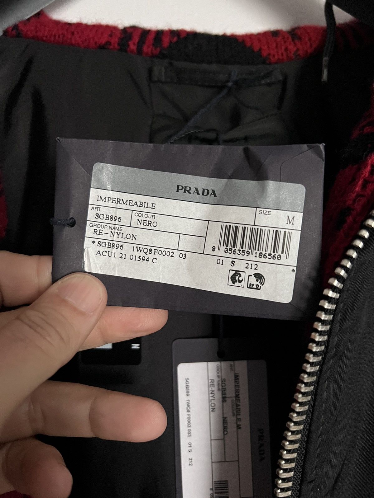 Prada × Raf Simons Rare Runway long bomber with knit jacket $7700 Size US M / EU 48-50 / 2 - 5 Thumbnail