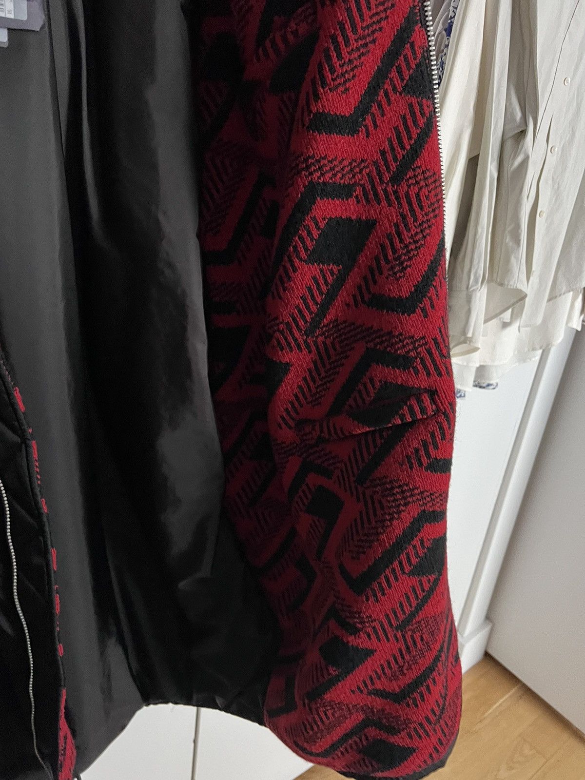 Prada × Raf Simons Rare Runway long bomber with knit jacket $7700 Size US M / EU 48-50 / 2 - 14 Thumbnail