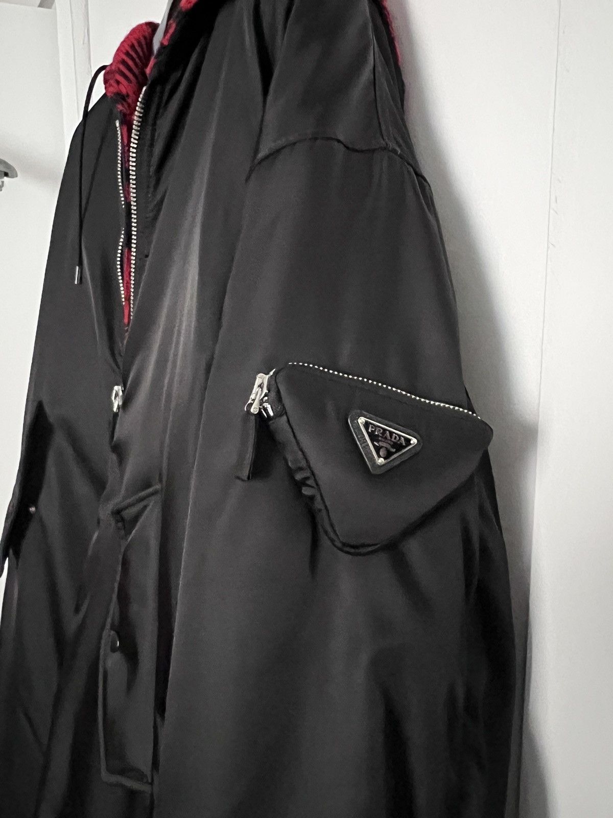 Prada × Raf Simons Rare Runway long bomber with knit jacket $7700 Size US M / EU 48-50 / 2 - 12 Thumbnail