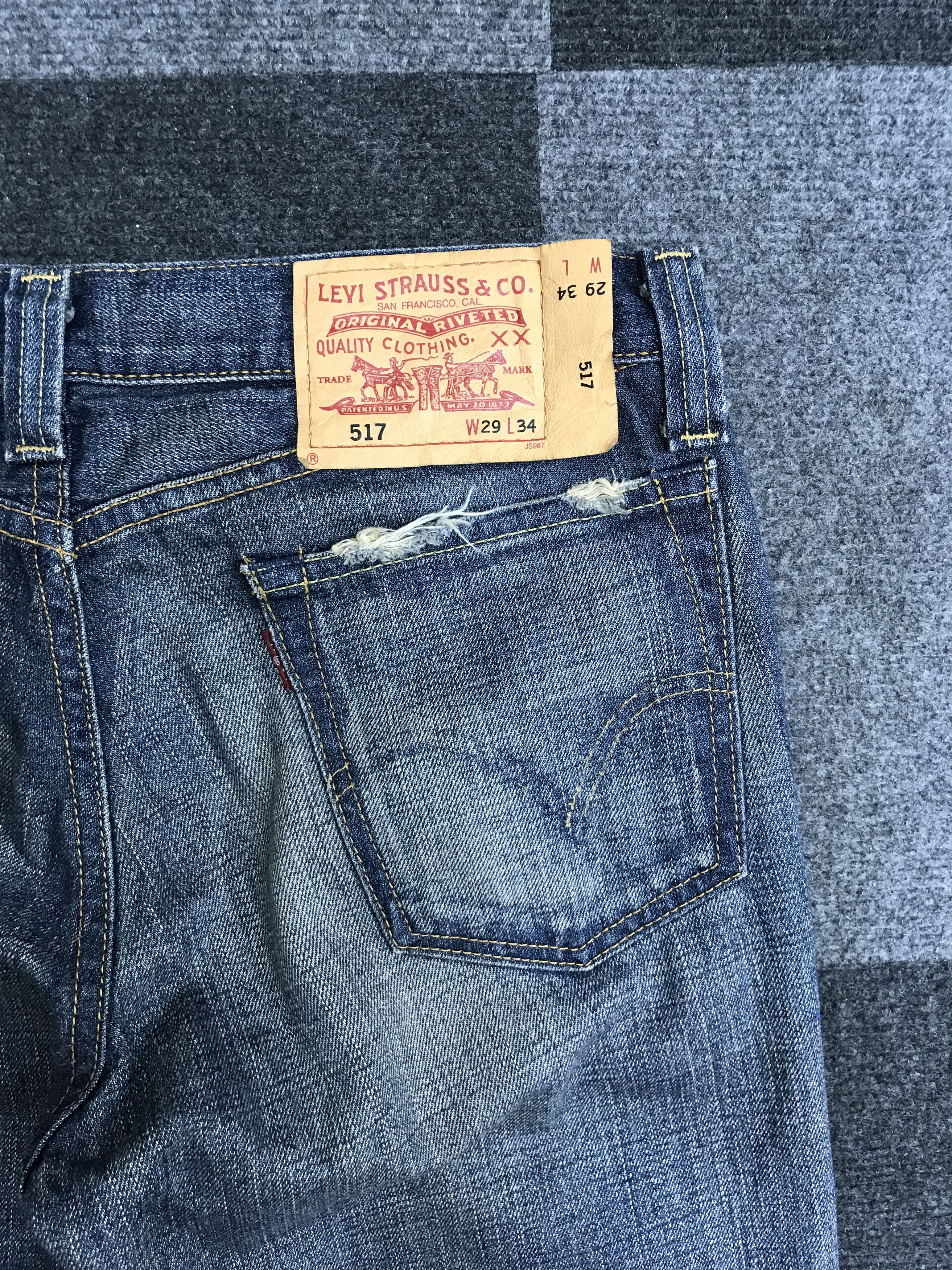 Levi's VL203- Vtg Levis 517 Flare Jeans Size 31" - 16 Thumbnail