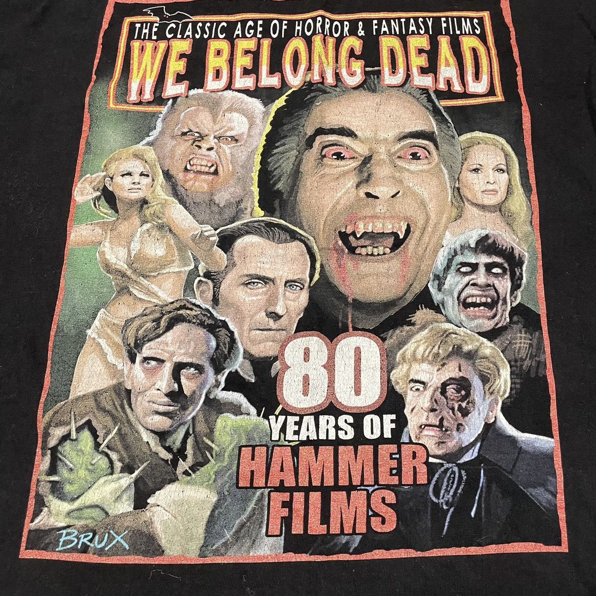 Vintage Vintage Y2K Graphic Tee Horror Vamp Skull Grunge Cropped XL Size US XL / EU 56 / 4 - 4 Thumbnail