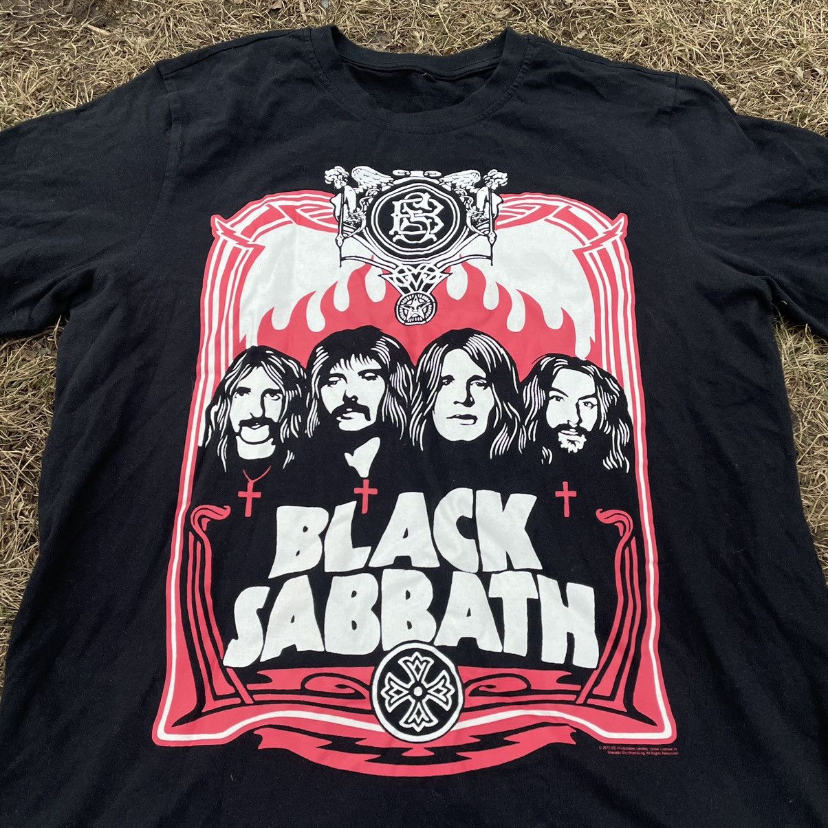 Vintage Vintage 90s Black Sabbath Graphic Band Tee Grunge Tapered L Size US L / EU 52-54 / 3 - 4 Thumbnail