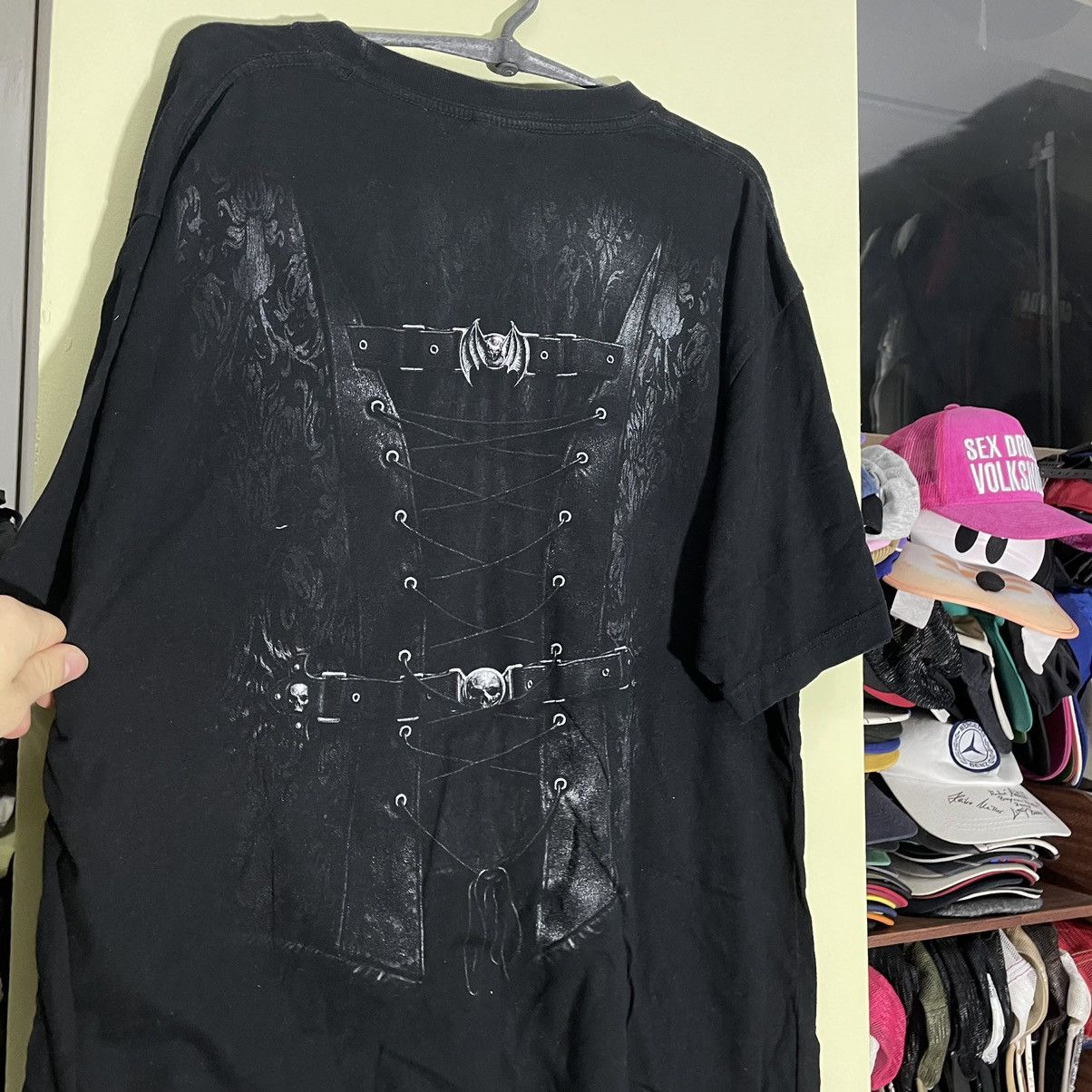 Vintage Vintage Y2K Graphic Tee Dark Horror All Over Print Grunge XX Size US XXL / EU 58 / 5 - 5 Thumbnail