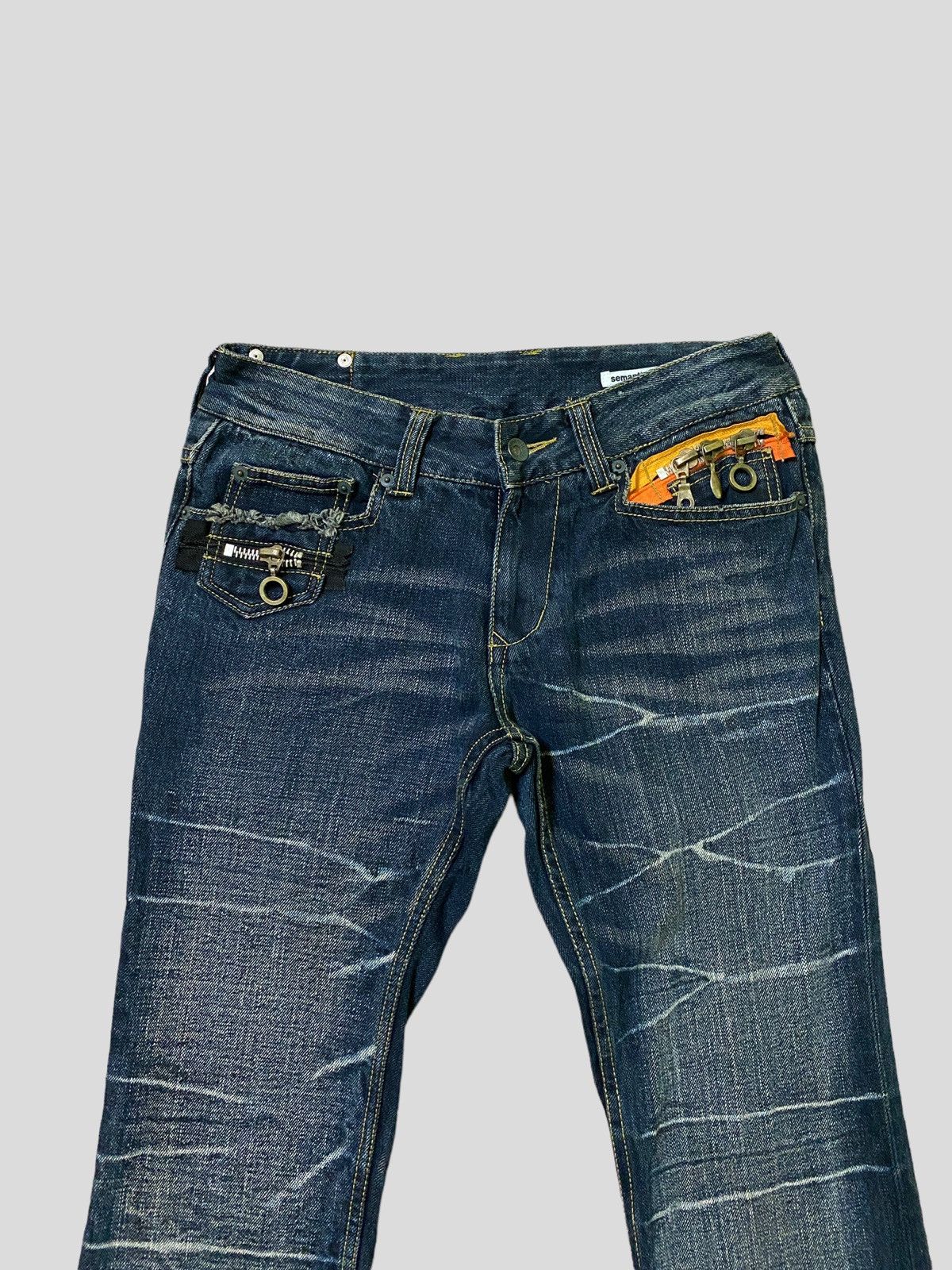 Hysteric Glamour Flared Semantic Designer Zipper Style Boot Cut Denim Size US 28 / EU 44 - 4 Thumbnail