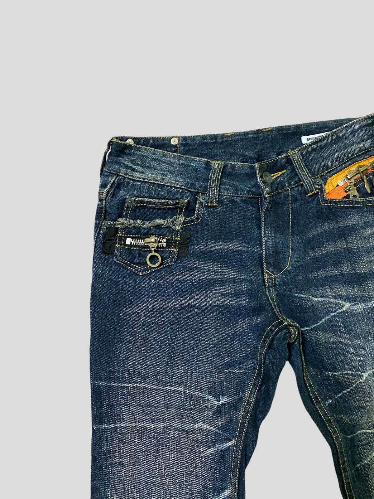 Hysteric Glamour Flared Semantic Designer Zipper Style Boot Cut Denim Size US 28 / EU 44 - 5 Thumbnail