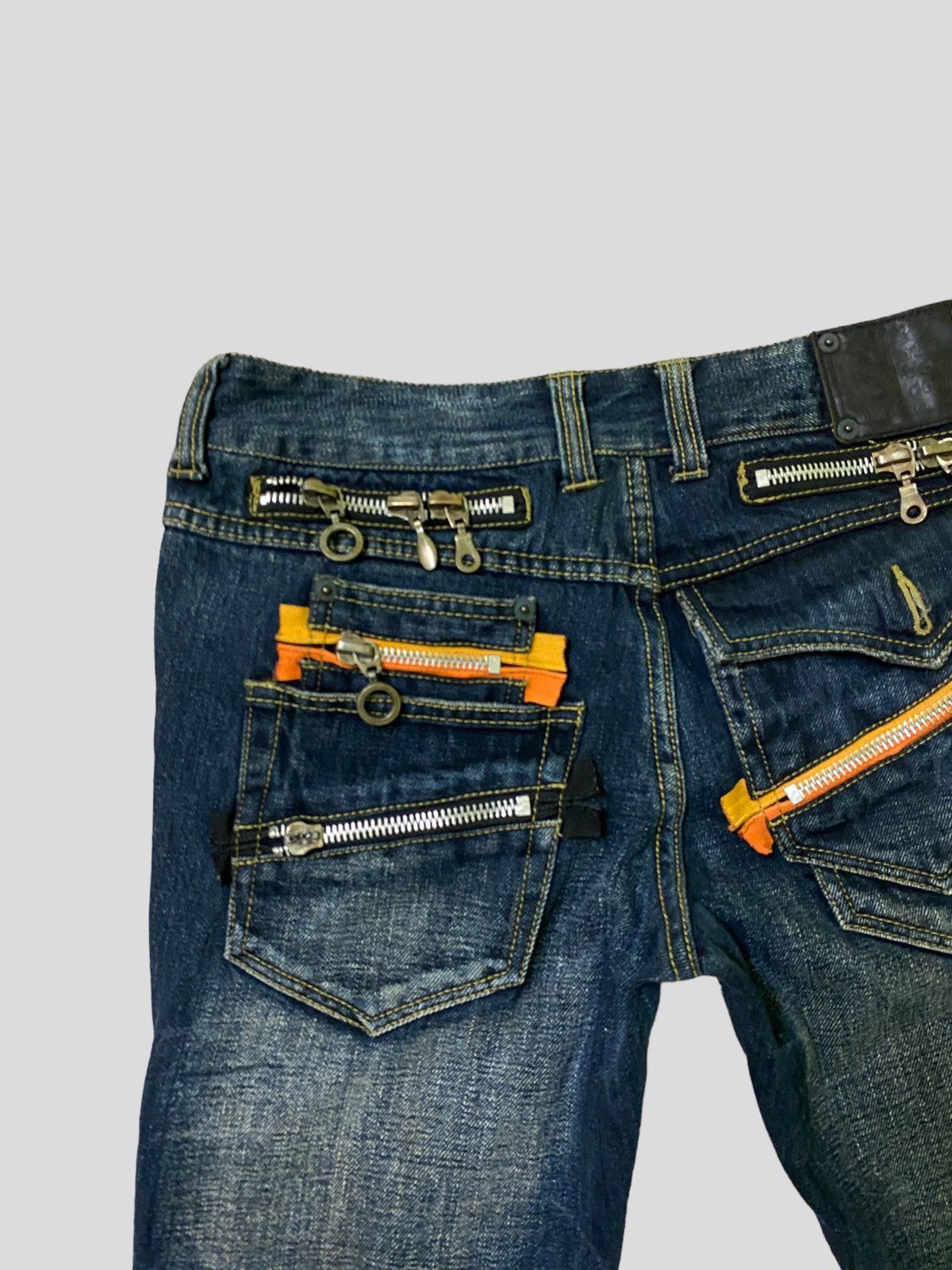 Hysteric Glamour Flared Semantic Designer Zipper Style Boot Cut Denim Size US 28 / EU 44 - 14 Thumbnail
