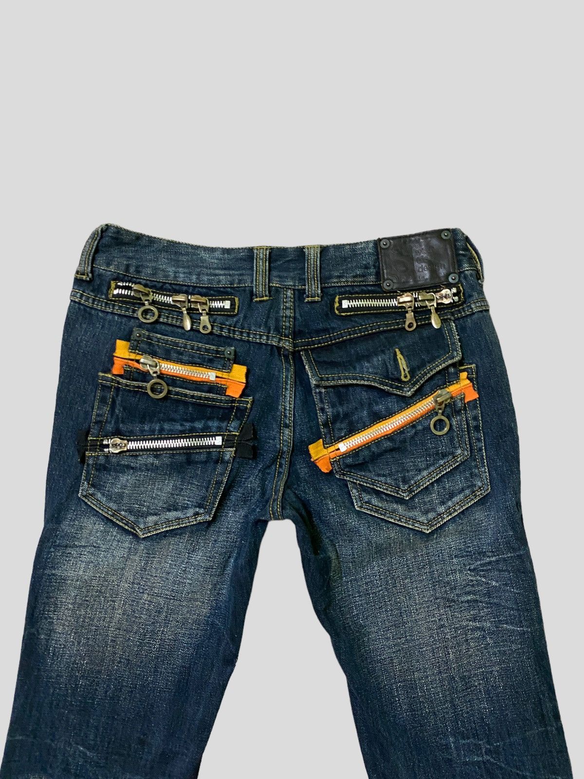 Hysteric Glamour Flared Semantic Designer Zipper Style Boot Cut Denim Size US 28 / EU 44 - 12 Thumbnail