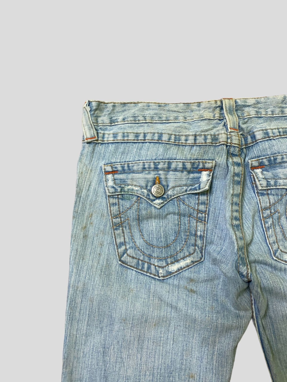 True Religion Flared TRUE RELIGION Distressed Rusty Low Rise Bootcut Jeans Size US 32 / EU 48 - 12 Thumbnail