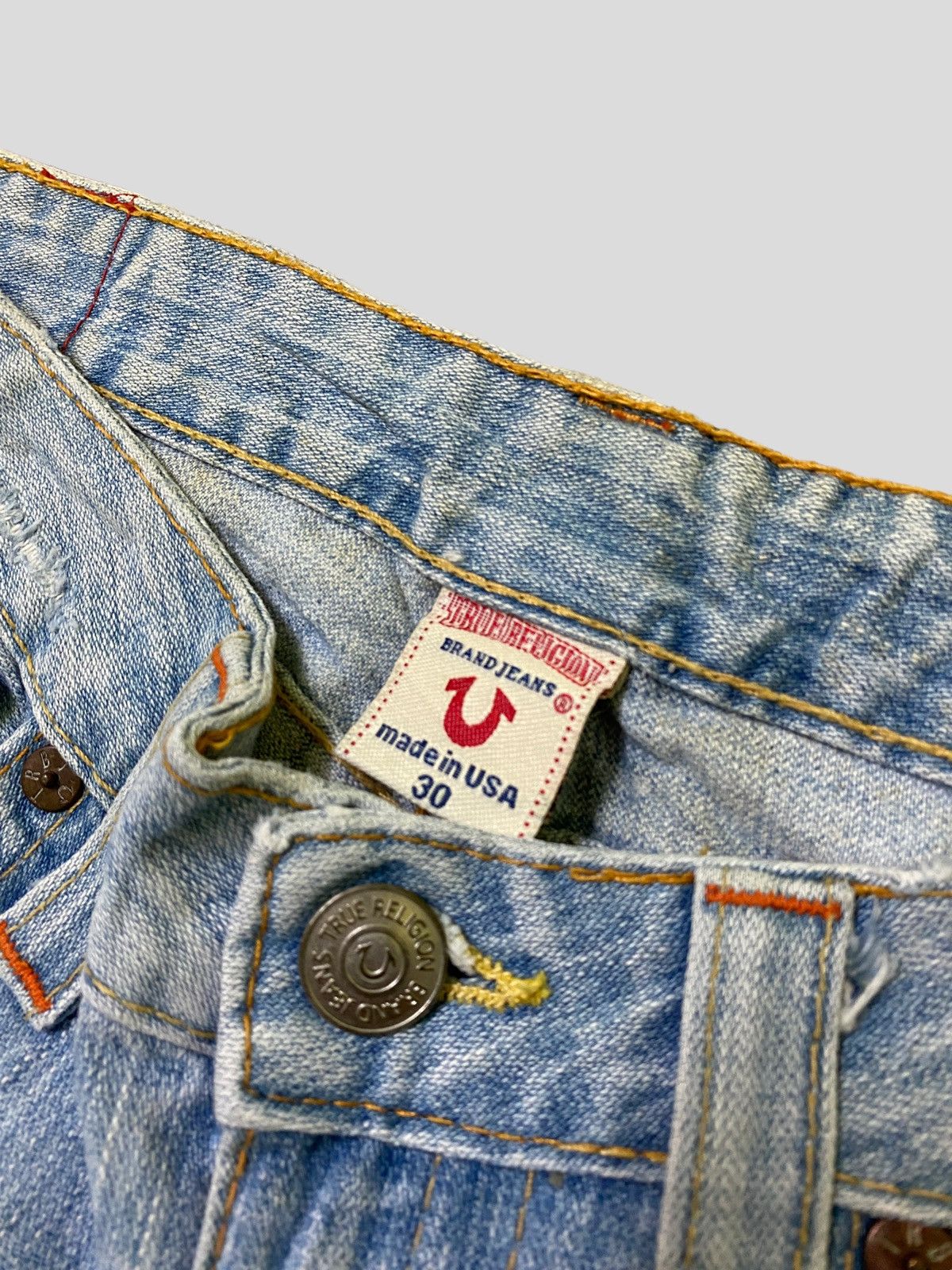 True Religion Flared TRUE RELIGION Distressed Rusty Low Rise Bootcut Jeans Size US 32 / EU 48 - 10 Thumbnail
