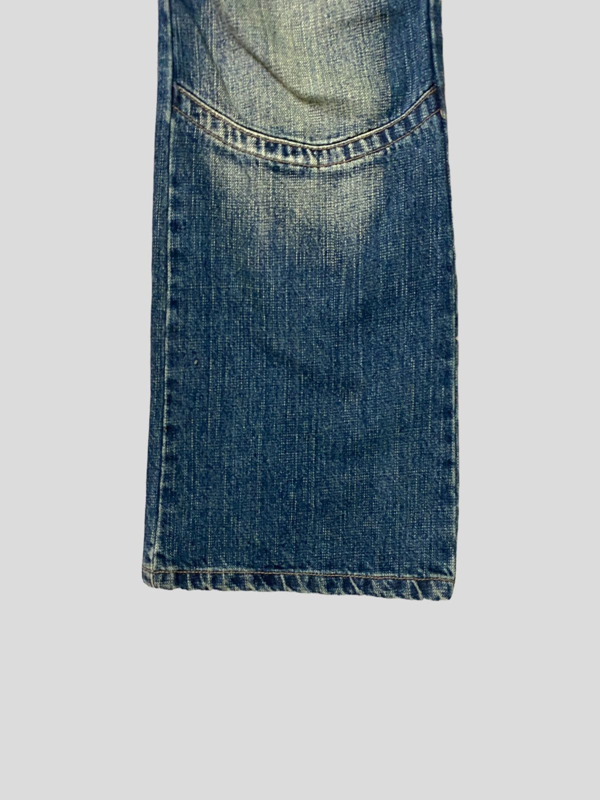Japanese Brand Flared Cargo AFT JEANS 3d MultiPocket Boot Cut Denim Size US 26 / EU 42 - 8 Thumbnail