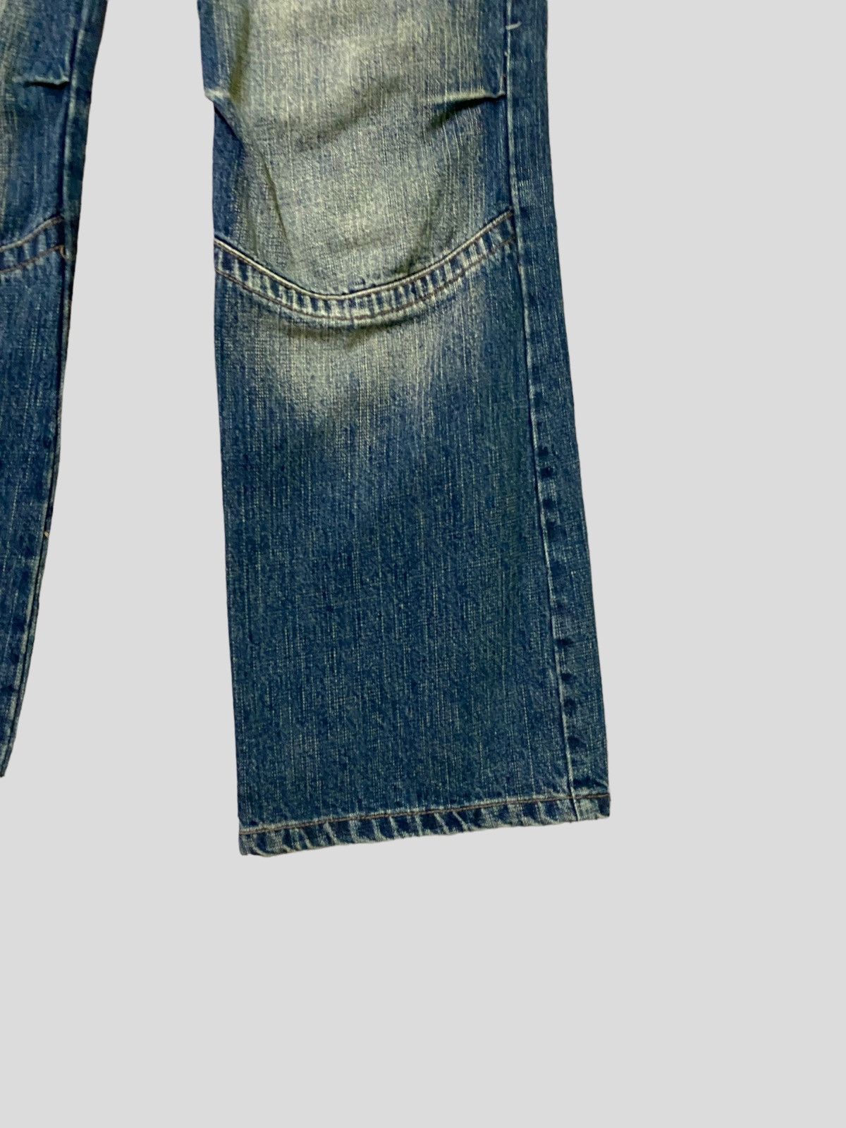 Japanese Brand Flared Cargo AFT JEANS 3d MultiPocket Boot Cut Denim Size US 26 / EU 42 - 9 Thumbnail