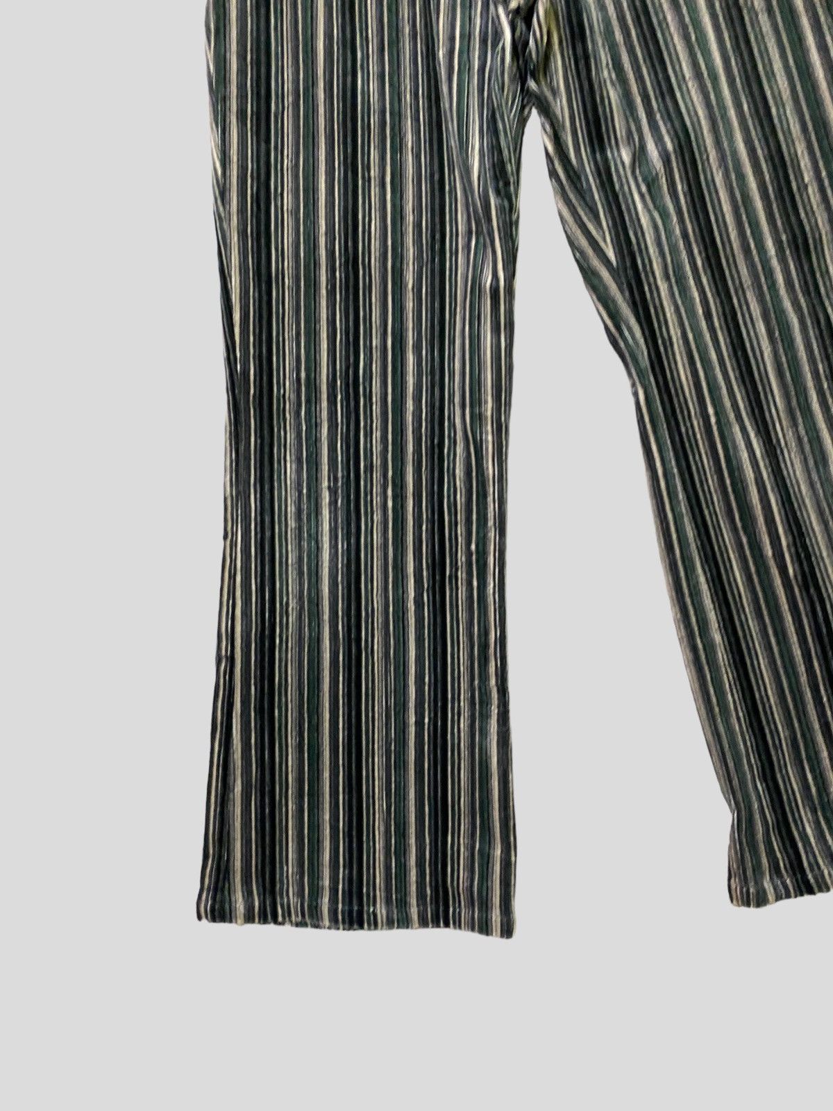 Hysteric Glamour × Japanese Brand × Vintage Flared CECILIA SECOND Striped Velvet Pant Size US 28 / EU 44 - 6 Thumbnail