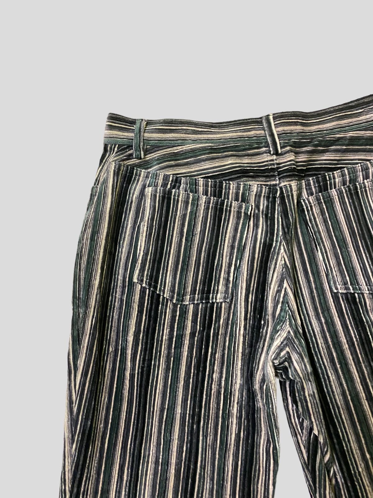 Hysteric Glamour × Japanese Brand × Vintage Flared CECILIA SECOND Striped Velvet Pant Size US 28 / EU 44 - 9 Thumbnail