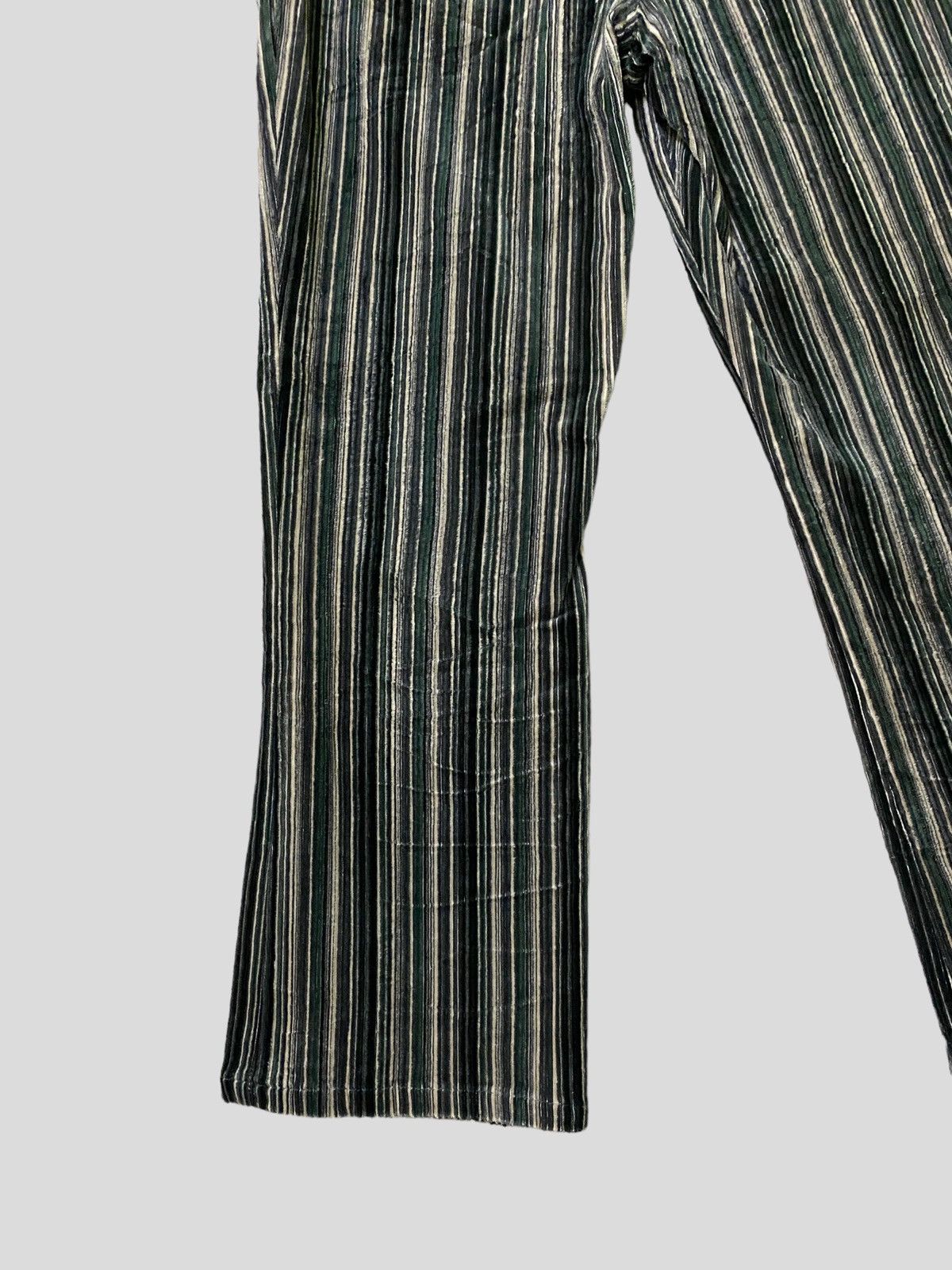 Hysteric Glamour × Japanese Brand × Vintage Flared CECILIA SECOND Striped Velvet Pant Size US 28 / EU 44 - 12 Thumbnail