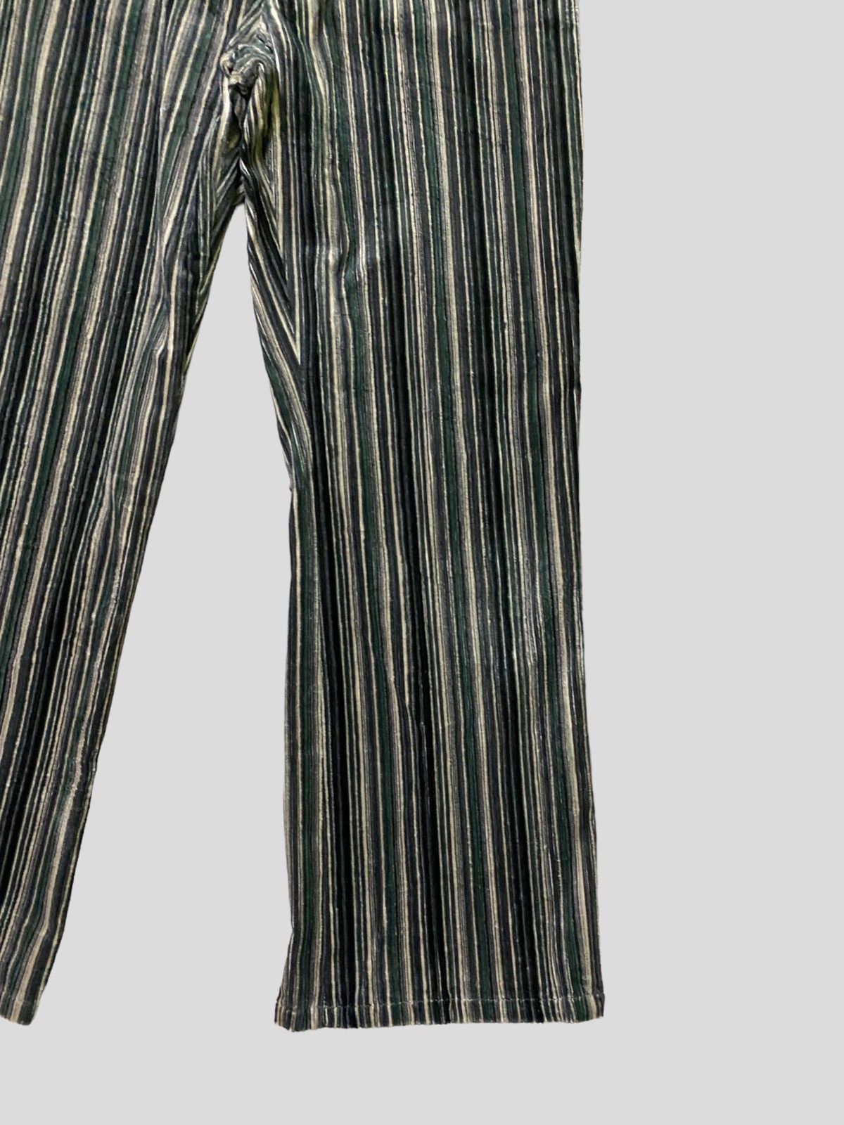 Hysteric Glamour × Japanese Brand × Vintage Flared CECILIA SECOND Striped Velvet Pant Size US 28 / EU 44 - 7 Thumbnail