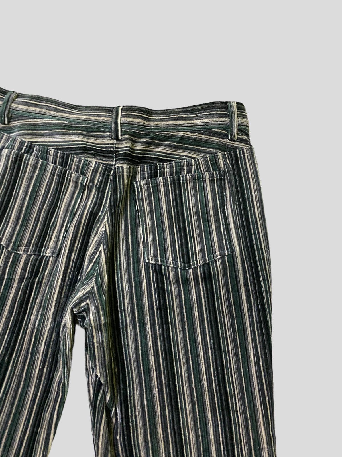 Hysteric Glamour × Japanese Brand × Vintage Flared CECILIA SECOND Striped Velvet Pant Size US 28 / EU 44 - 10 Thumbnail