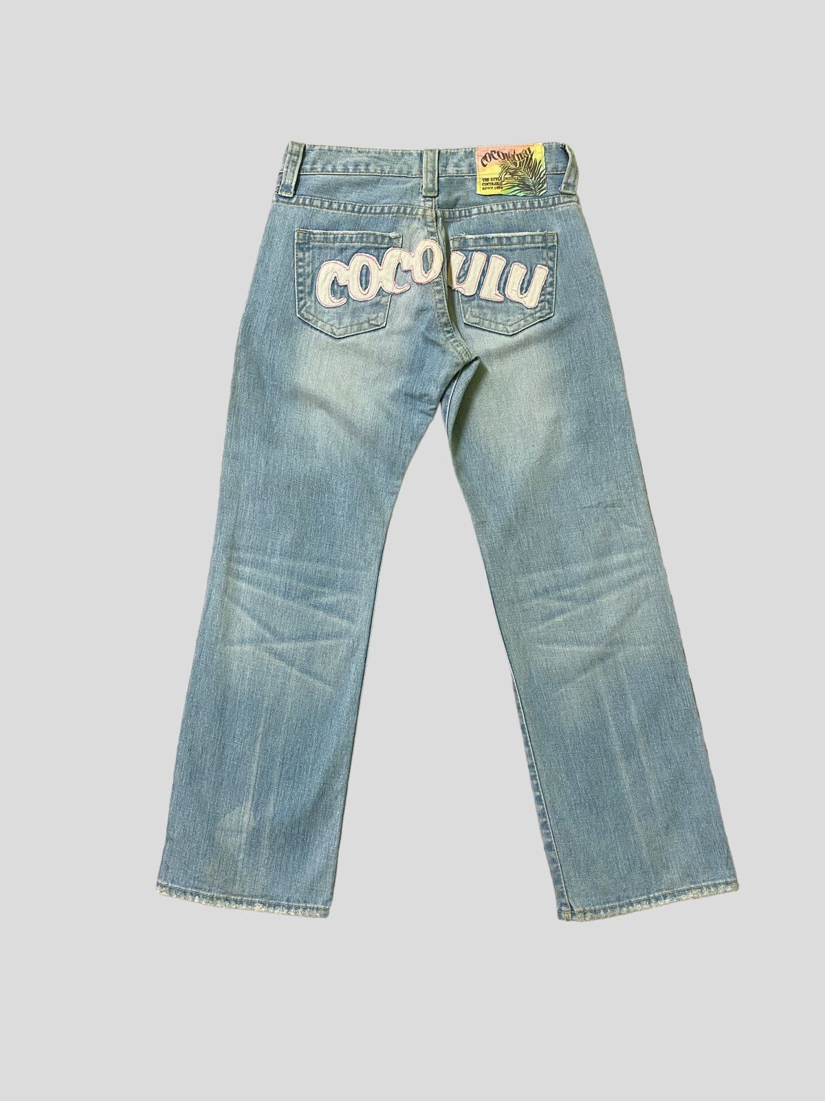 Designer × Japanese Brand × Vintage Vintage COCO LULU Back Patches Acid Wash Denim Jeans Size US 28 / EU 44 - 1 Thumbnail