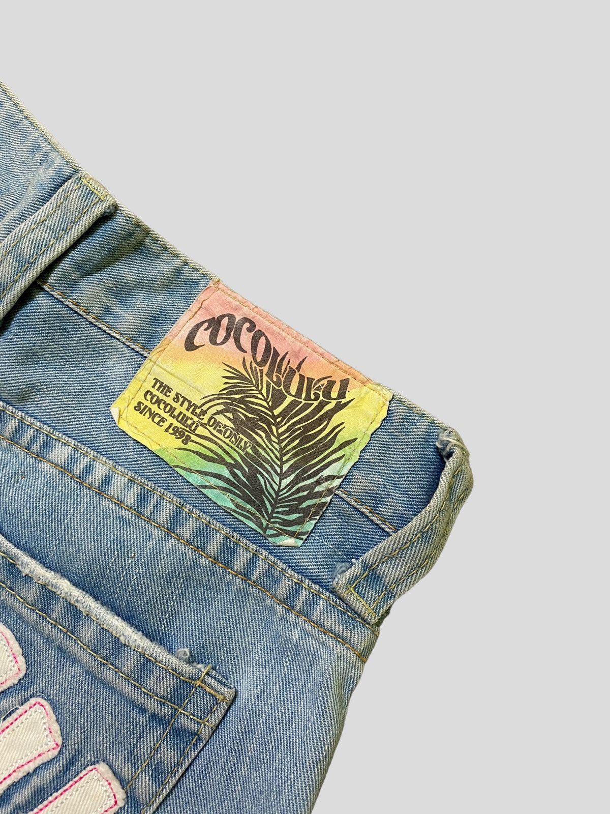Designer × Japanese Brand × Vintage Vintage COCO LULU Back Patches Acid Wash Denim Jeans Size US 28 / EU 44 - 14 Thumbnail