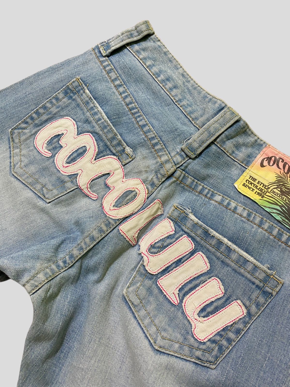 Designer × Japanese Brand × Vintage Vintage COCO LULU Back Patches Acid Wash Denim Jeans Size US 28 / EU 44 - 13 Thumbnail