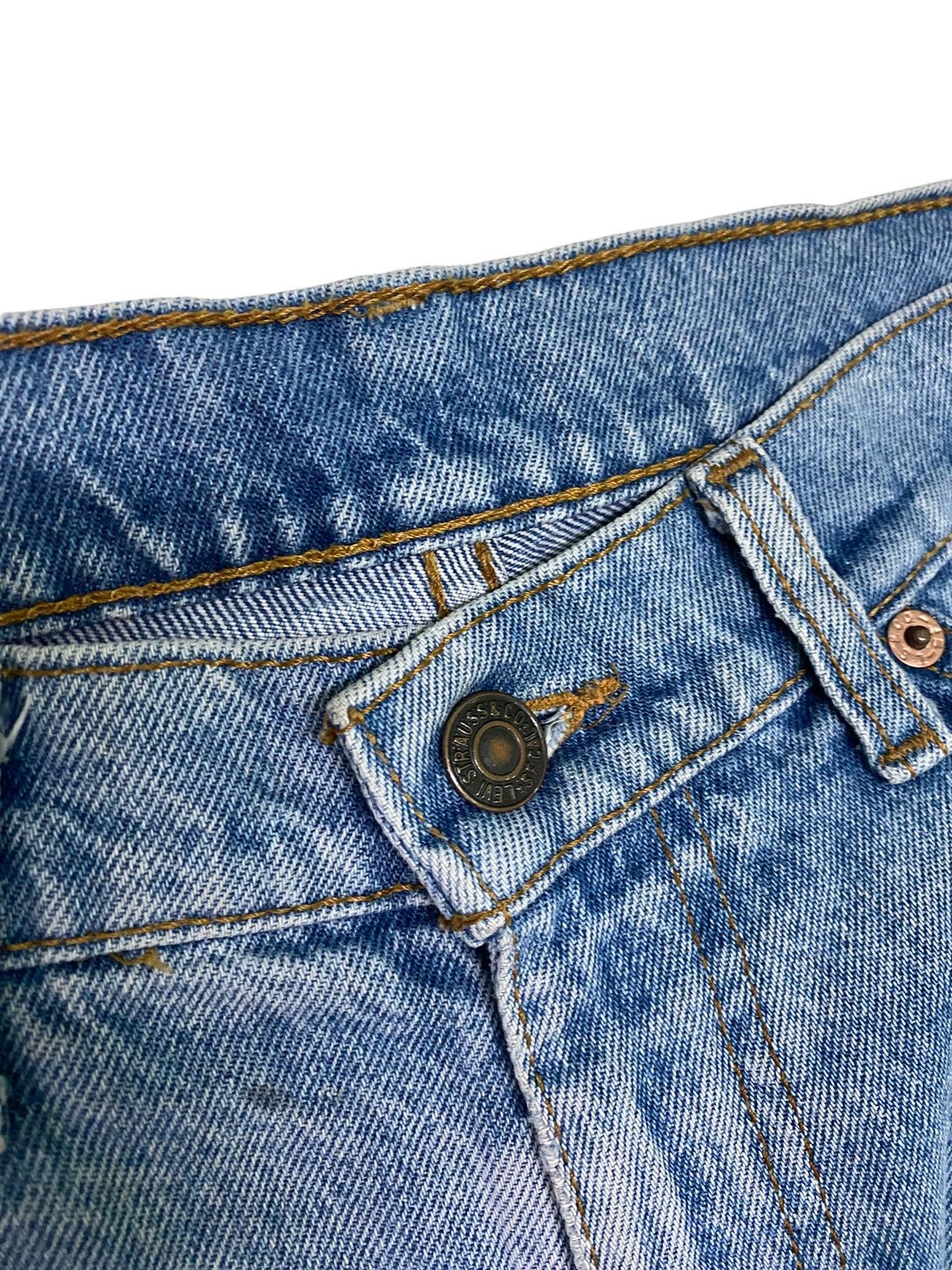 Levi's × Levi's Vintage Clothing × Vintage Vintage Levi's 210 Orange Tab Sun Faded Jeans S46K Size US 28 / EU 44 - 9 Thumbnail