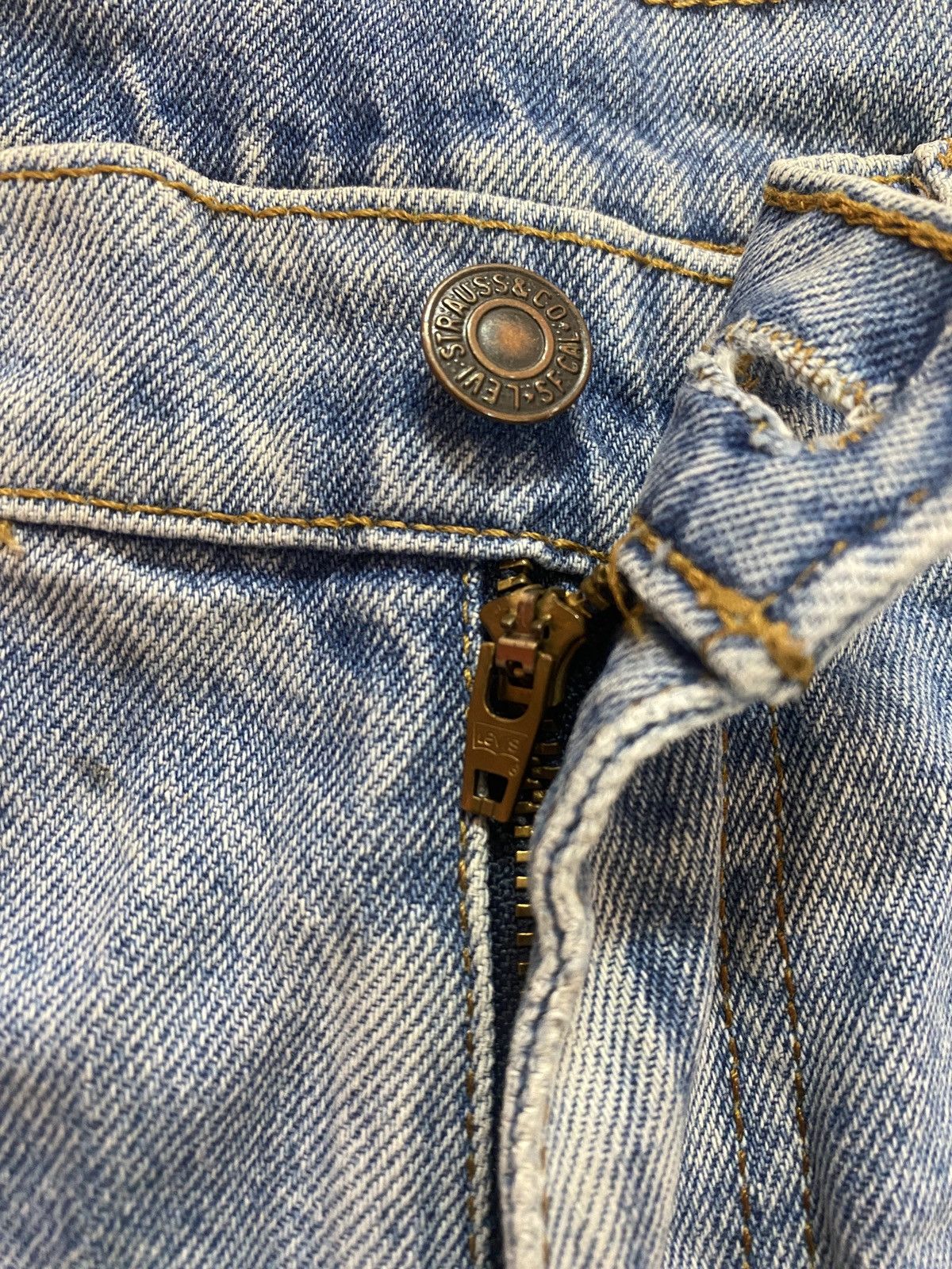Levi's × Levi's Vintage Clothing × Vintage Vintage Levi's 210 Orange Tab Sun Faded Jeans S46K Size US 28 / EU 44 - 16 Thumbnail