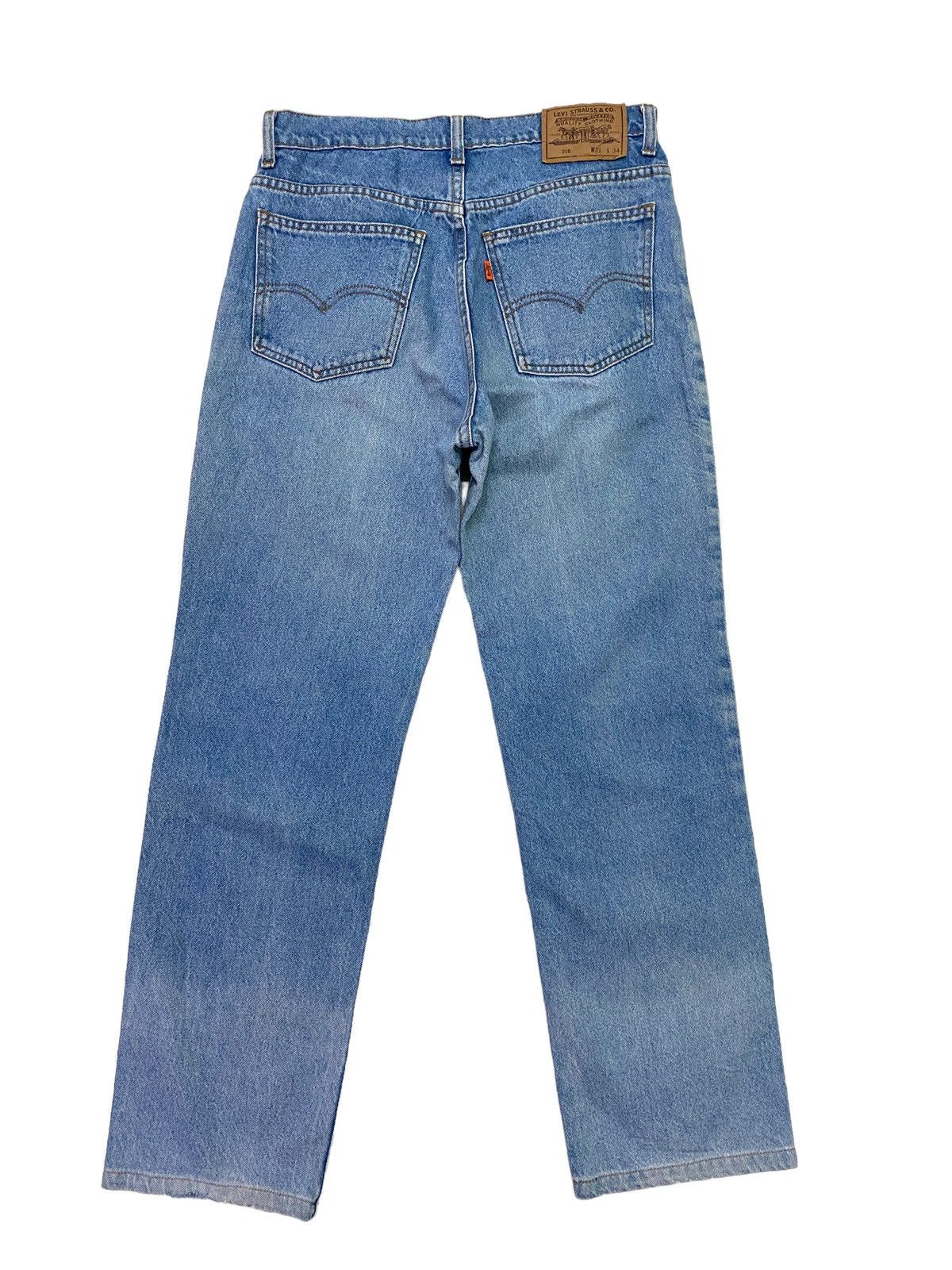 Levi's × Levi's Vintage Clothing × Vintage Vintage Levi's 210 Orange Tab Sun Faded Jeans S46K Size US 28 / EU 44 - 2 Thumbnail