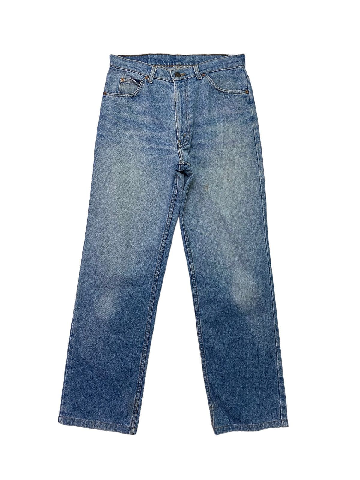 image of Levis x Levis Vintage Clothing Vintage Levi's 210 Orange Tab Sun Faded Jeans S46K in Blue (Size 28)
