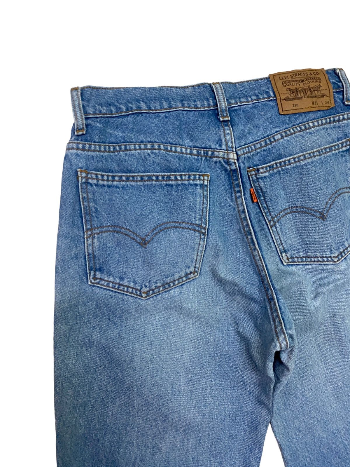 Levi's × Levi's Vintage Clothing × Vintage Vintage Levi's 210 Orange Tab Sun Faded Jeans S46K Size US 28 / EU 44 - 13 Thumbnail