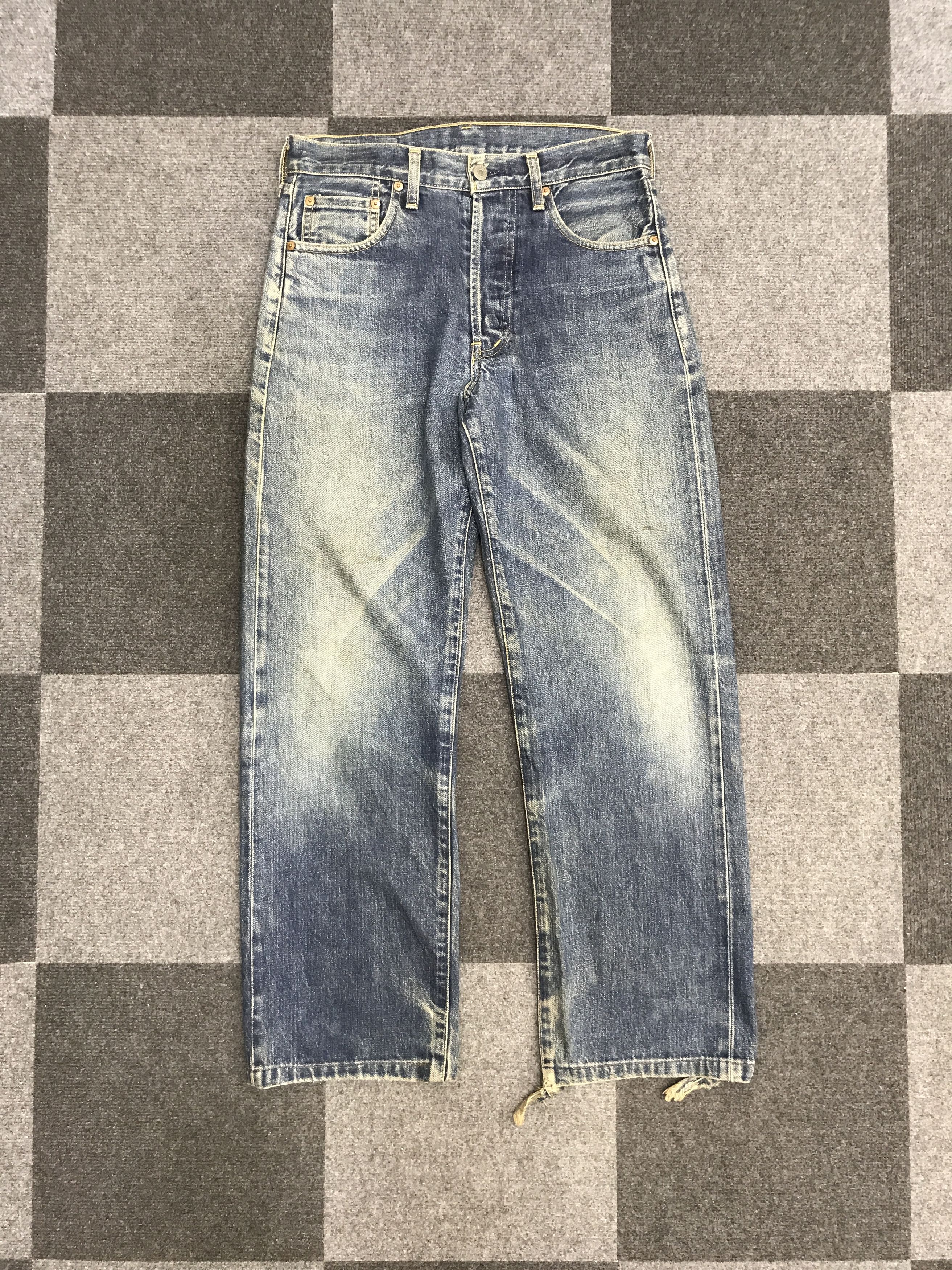 image of Vl205-Vintage Levis Big E 503B Dirty Jeans in Medium Wash, Men's (Size 30)