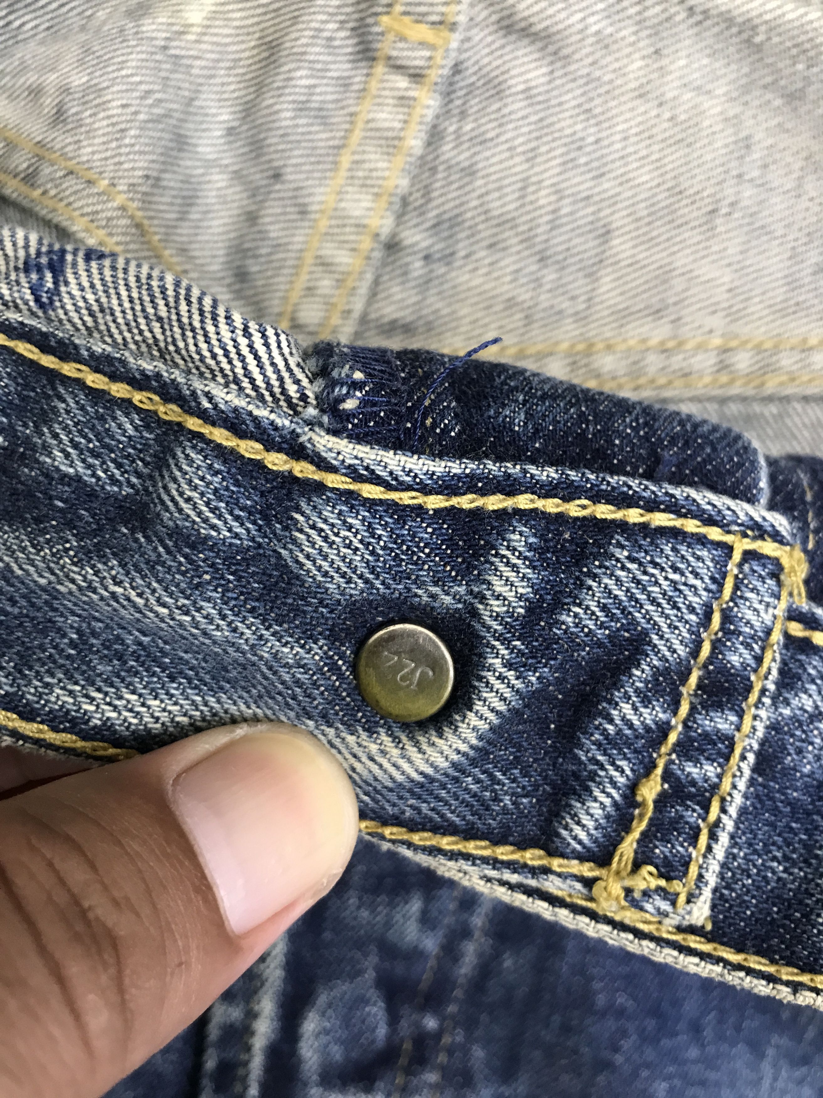 Levi's VL205-Vintage Levis Big E 503B Dirty Jeans Size US 30 / EU 46 - 8 Thumbnail