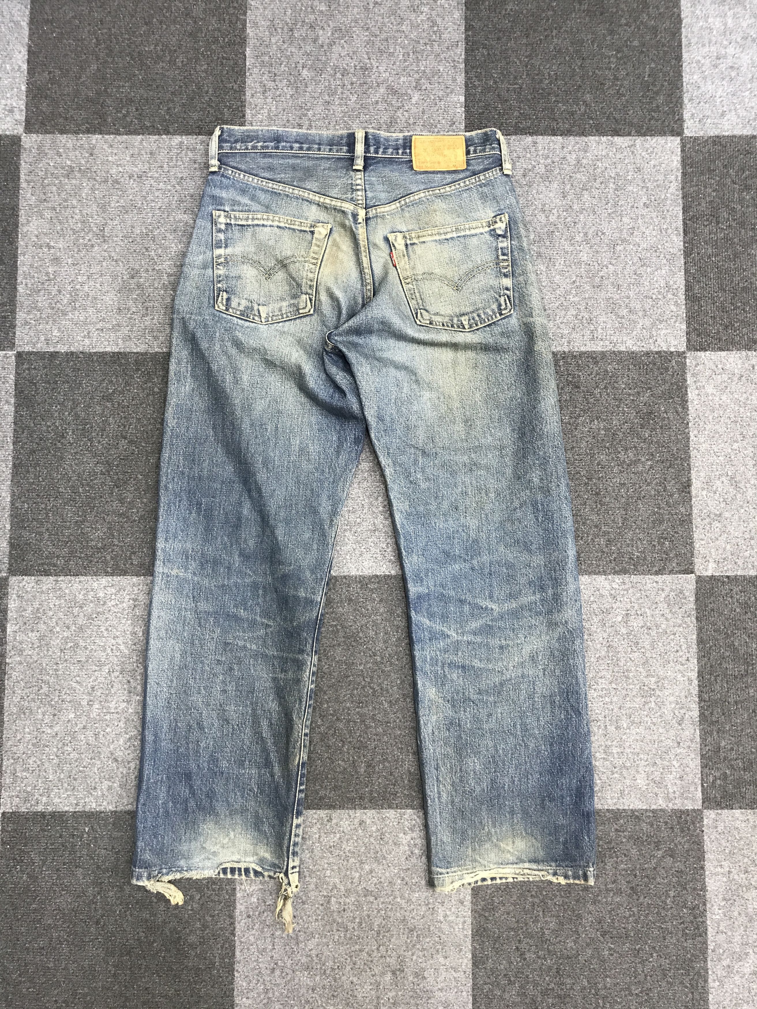 Levi's VL205-Vintage Levis Big E 503B Dirty Jeans Size US 30 / EU 46 - 9 Thumbnail