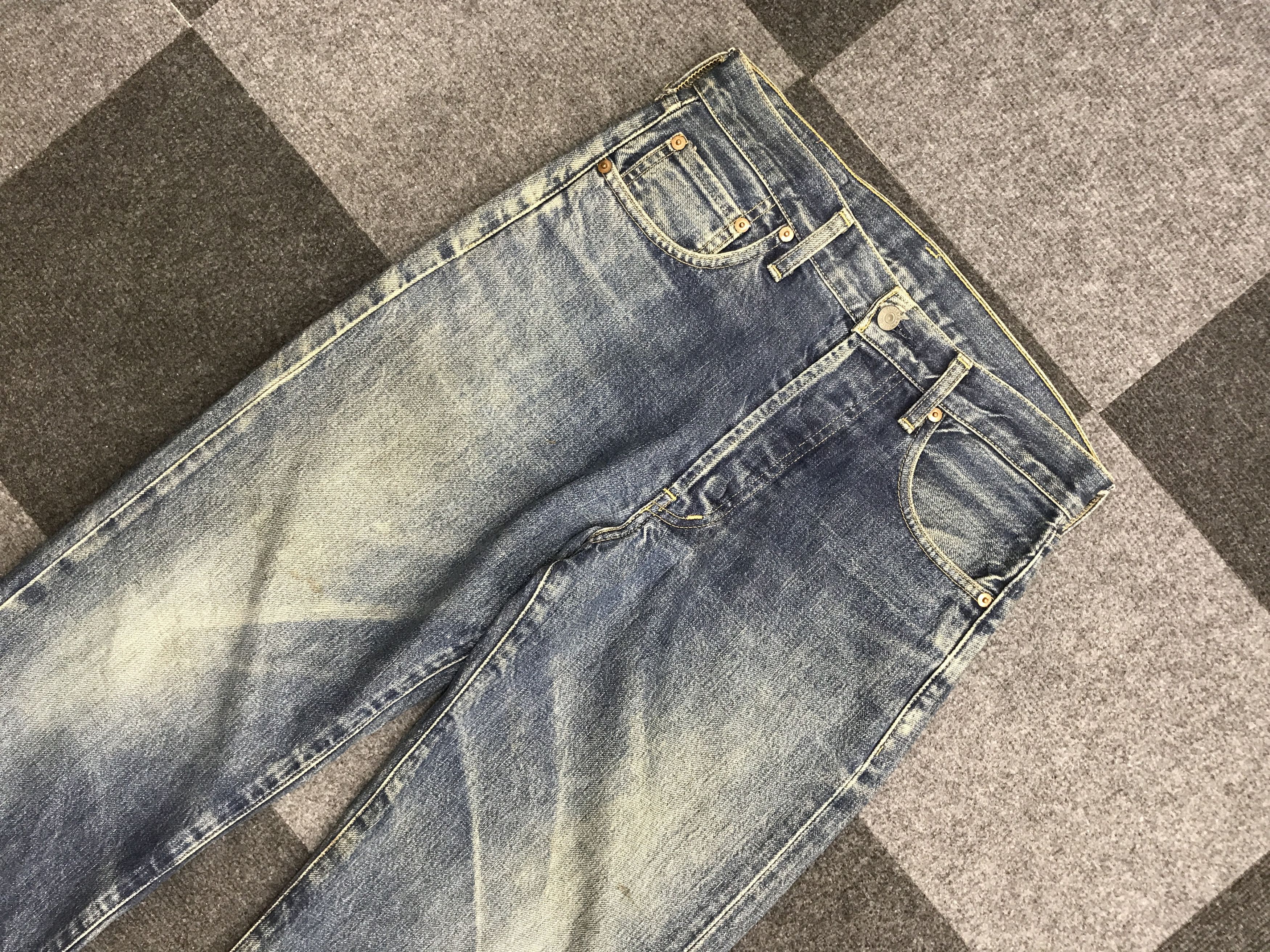 Levi's VL205-Vintage Levis Big E 503B Dirty Jeans Size US 30 / EU 46 - 2 Thumbnail